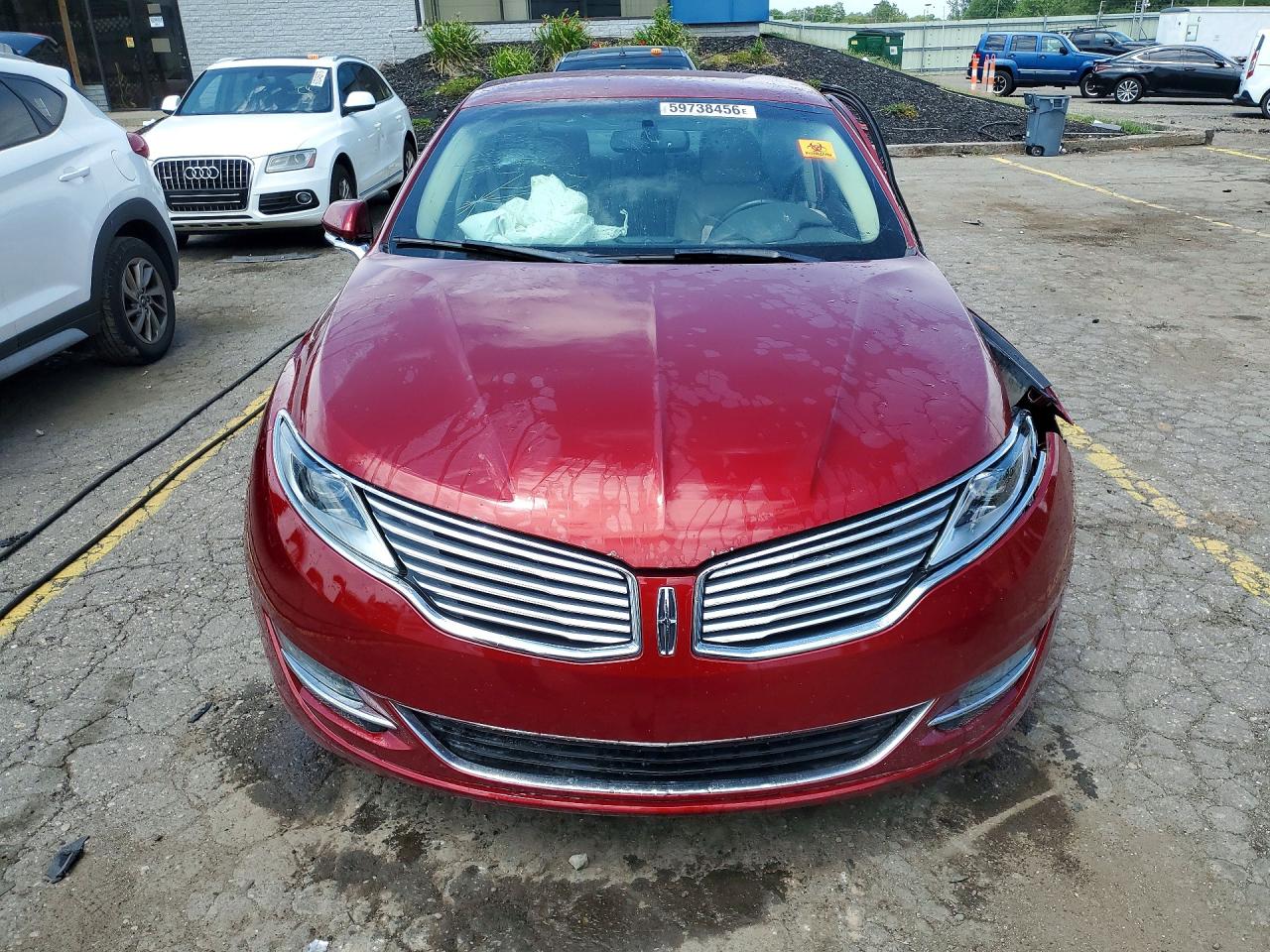 2013 Lincoln Mkz Red vin: 3LN6L2G99DR819995