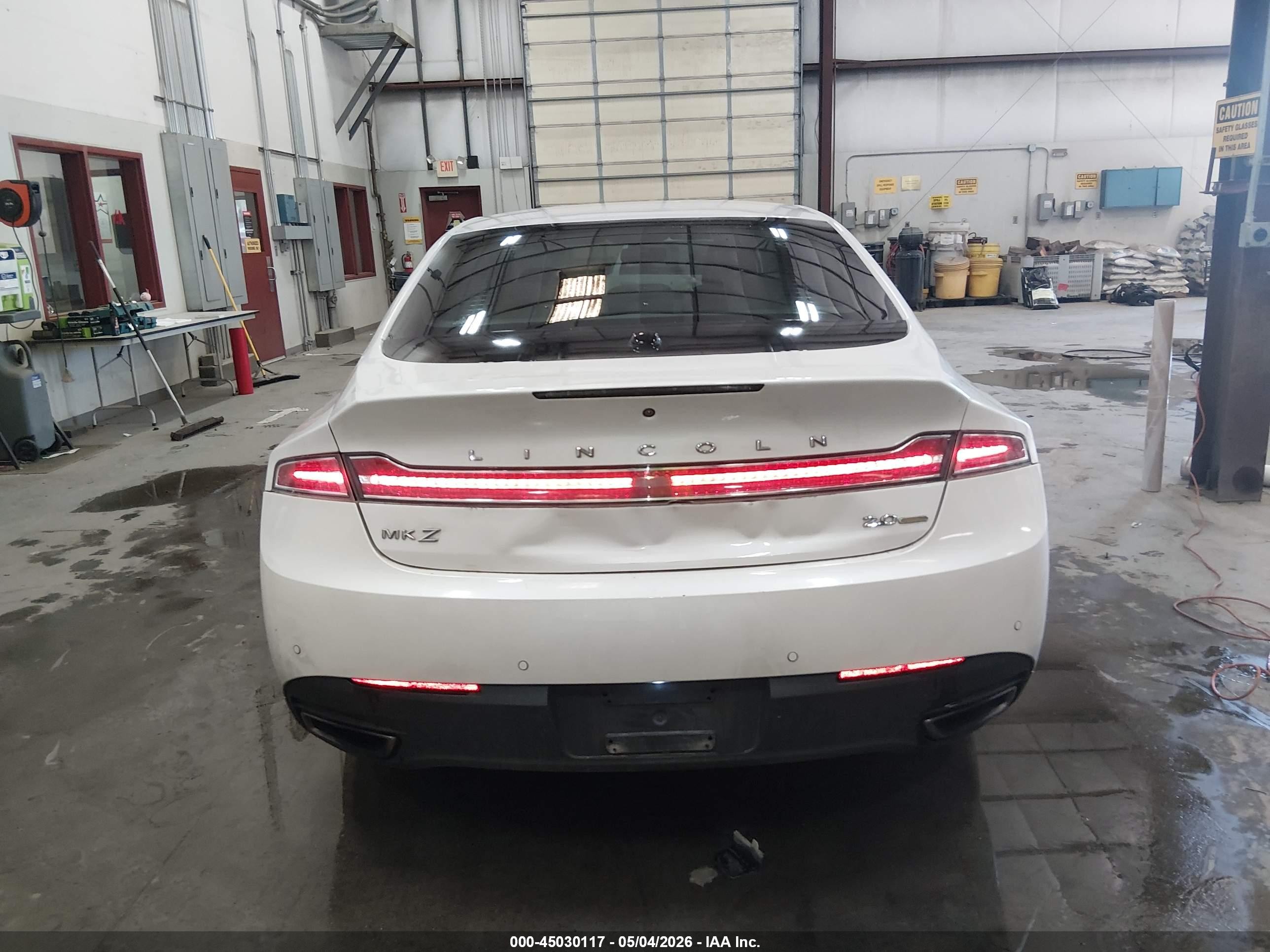 2013 Lincoln Mkz   White vin: 3LN6L2G99DR826347