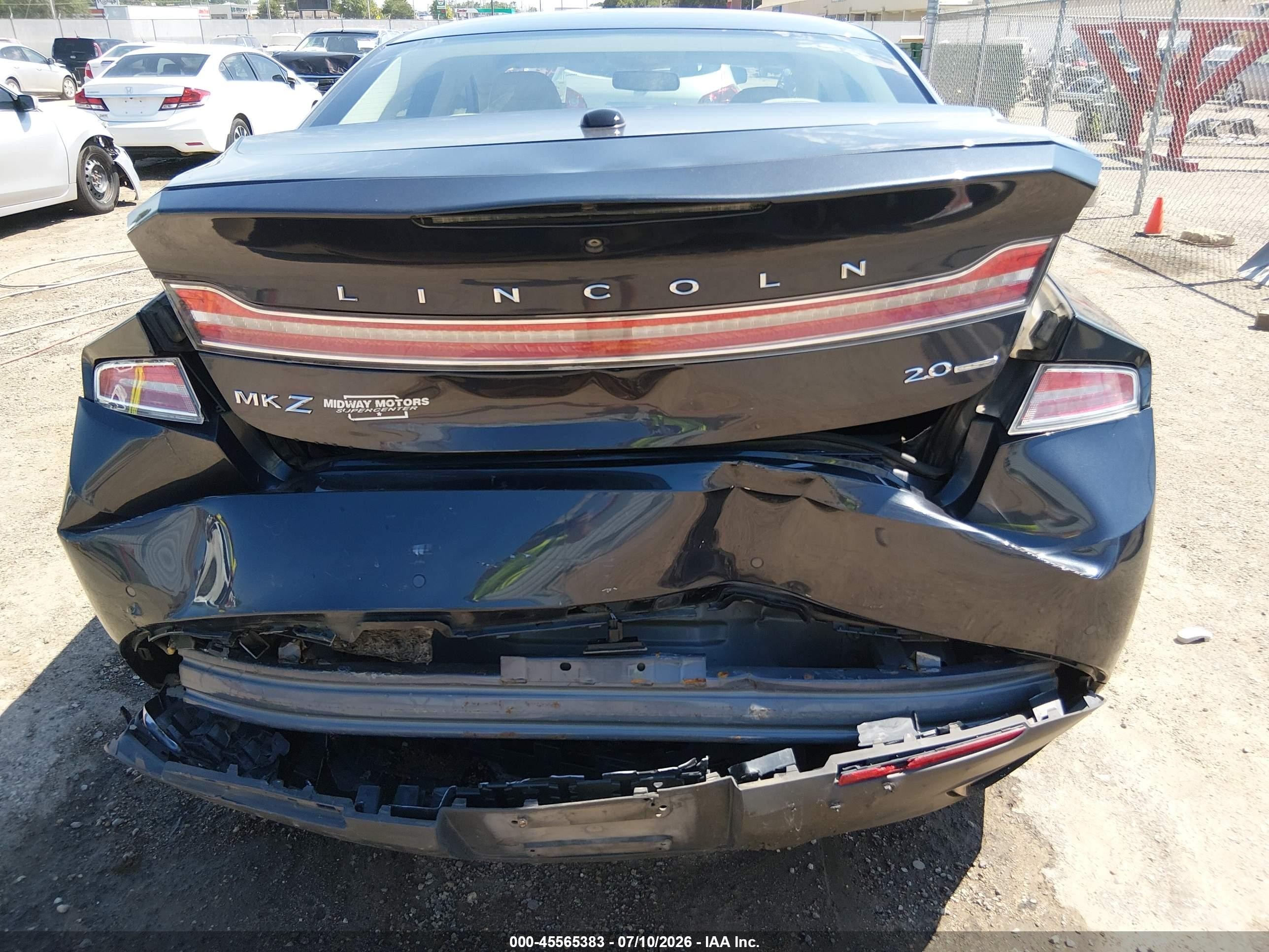 2014 Lincoln Mkz Blue vin: 3LN6L2G99ER808173