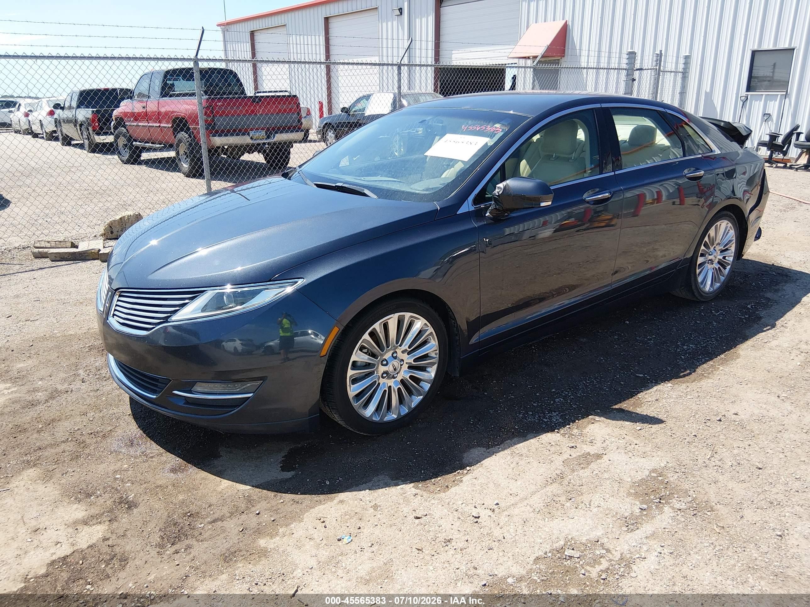2014 Lincoln Mkz Blue vin: 3LN6L2G99ER808173