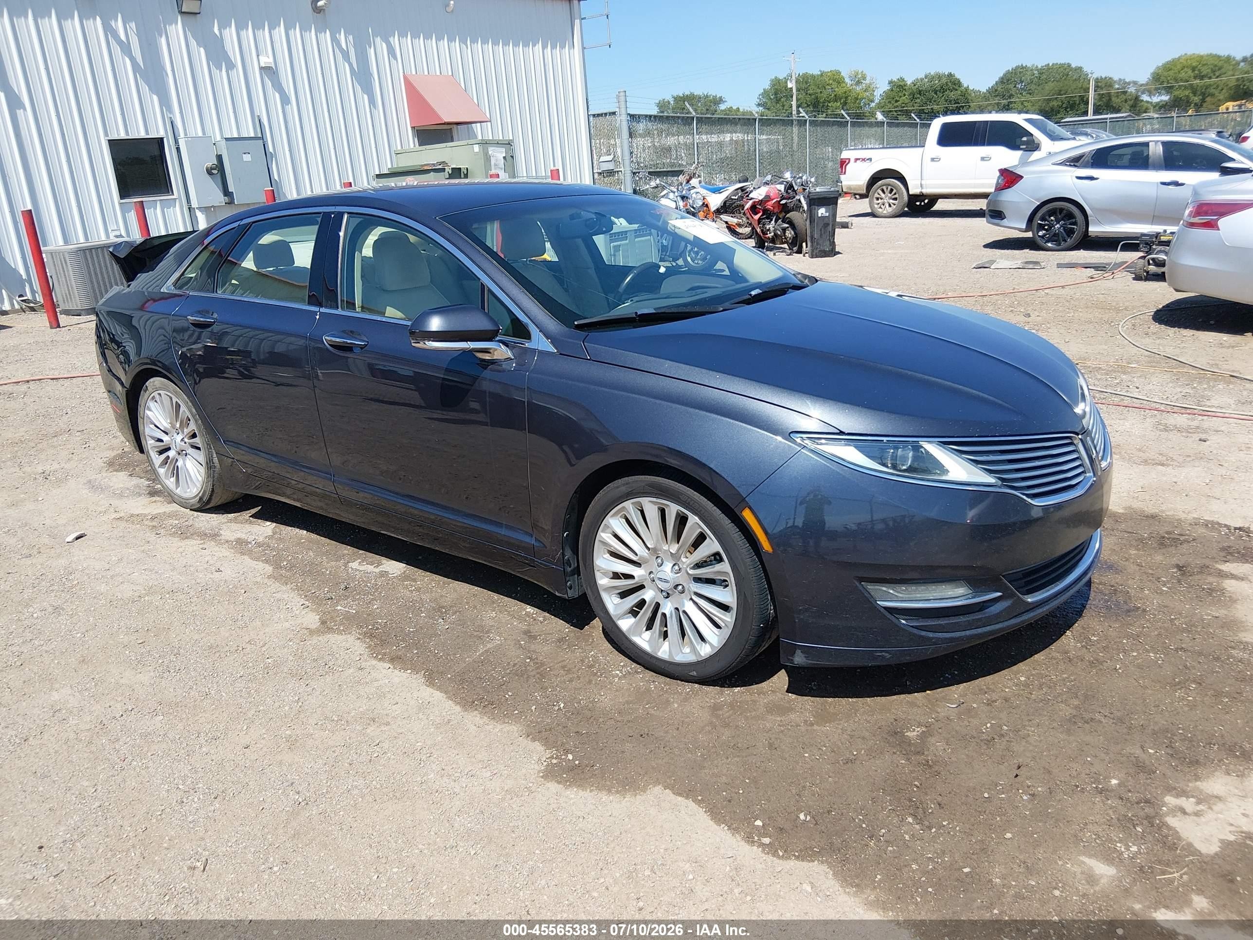 2014 Lincoln Mkz Blue vin: 3LN6L2G99ER808173