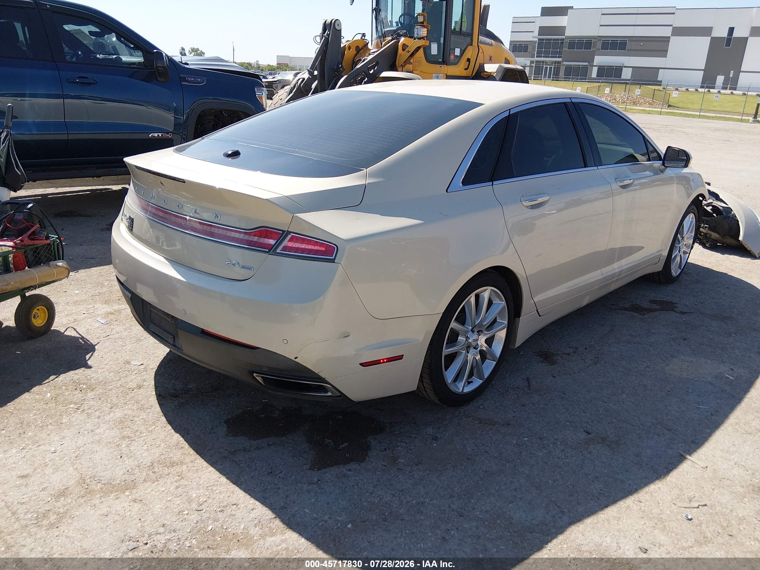 2014 Lincoln Mkz   Gold vin: 3LN6L2G99ER809050