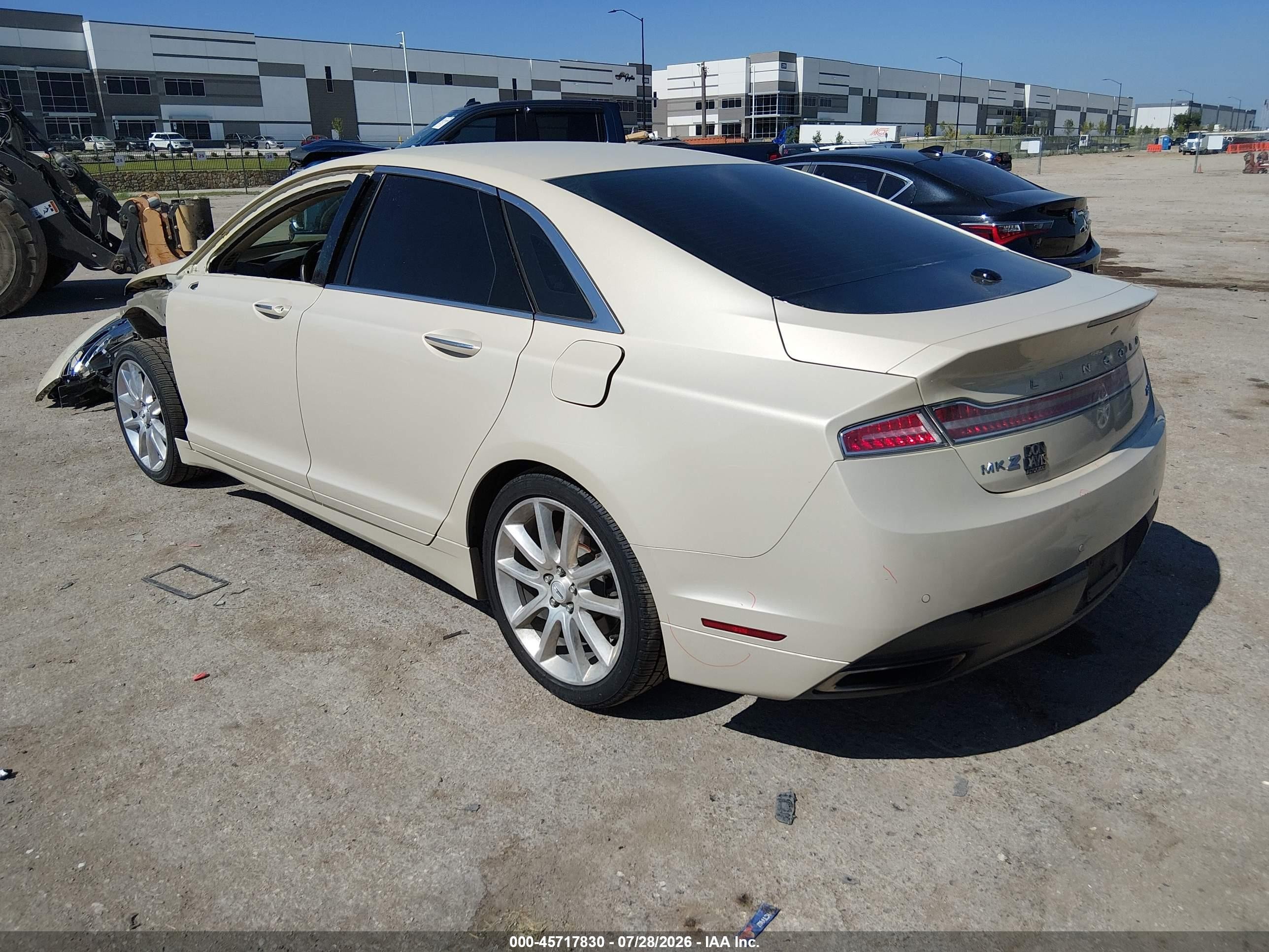 2014 Lincoln Mkz   Gold vin: 3LN6L2G99ER809050
