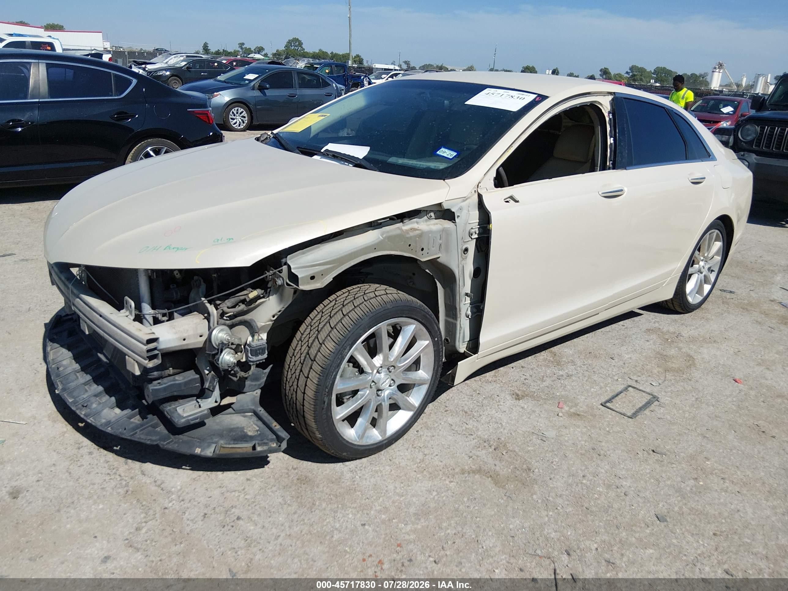 2014 Lincoln Mkz   Gold vin: 3LN6L2G99ER809050