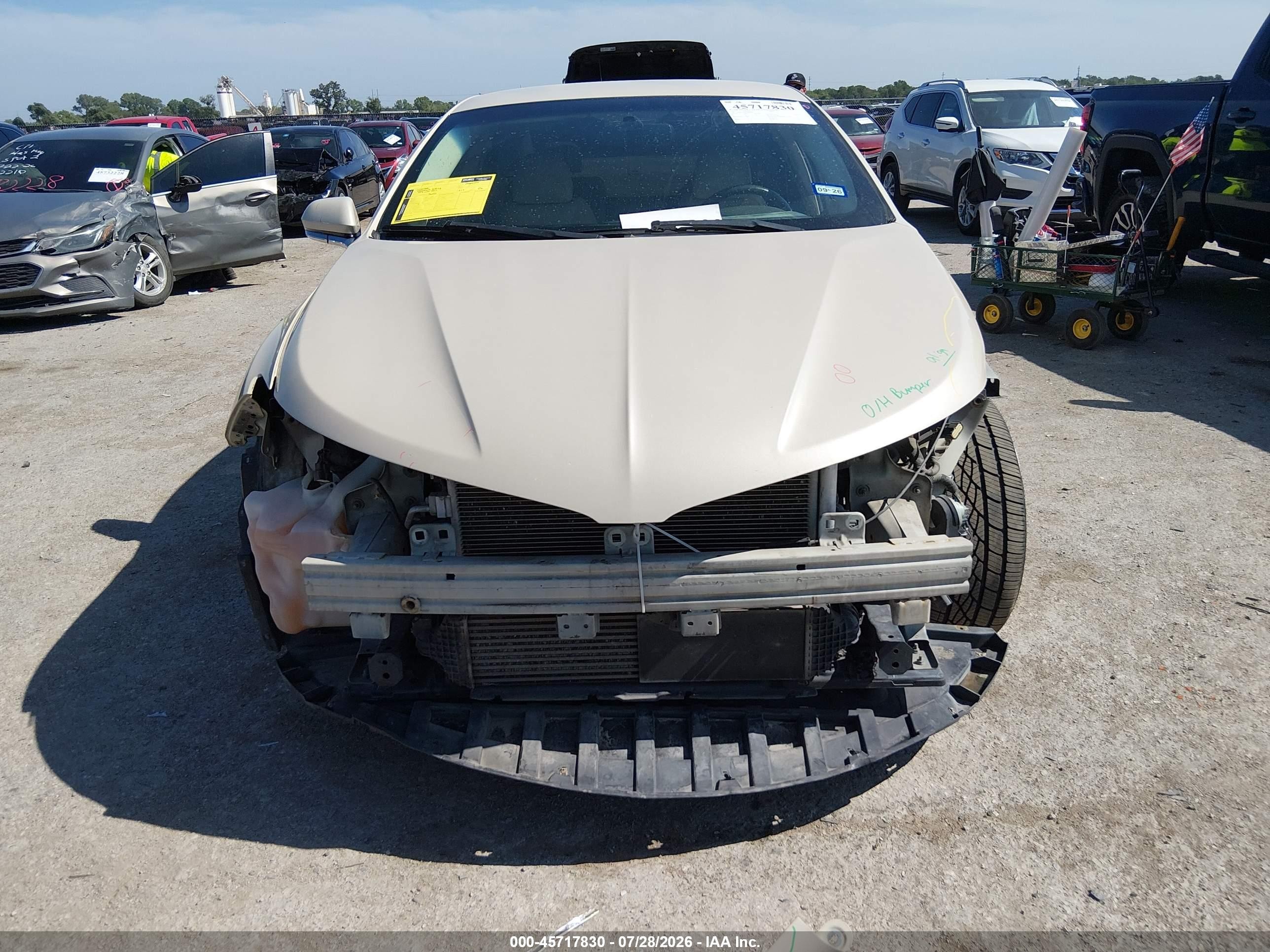 2014 Lincoln Mkz   Gold vin: 3LN6L2G99ER809050