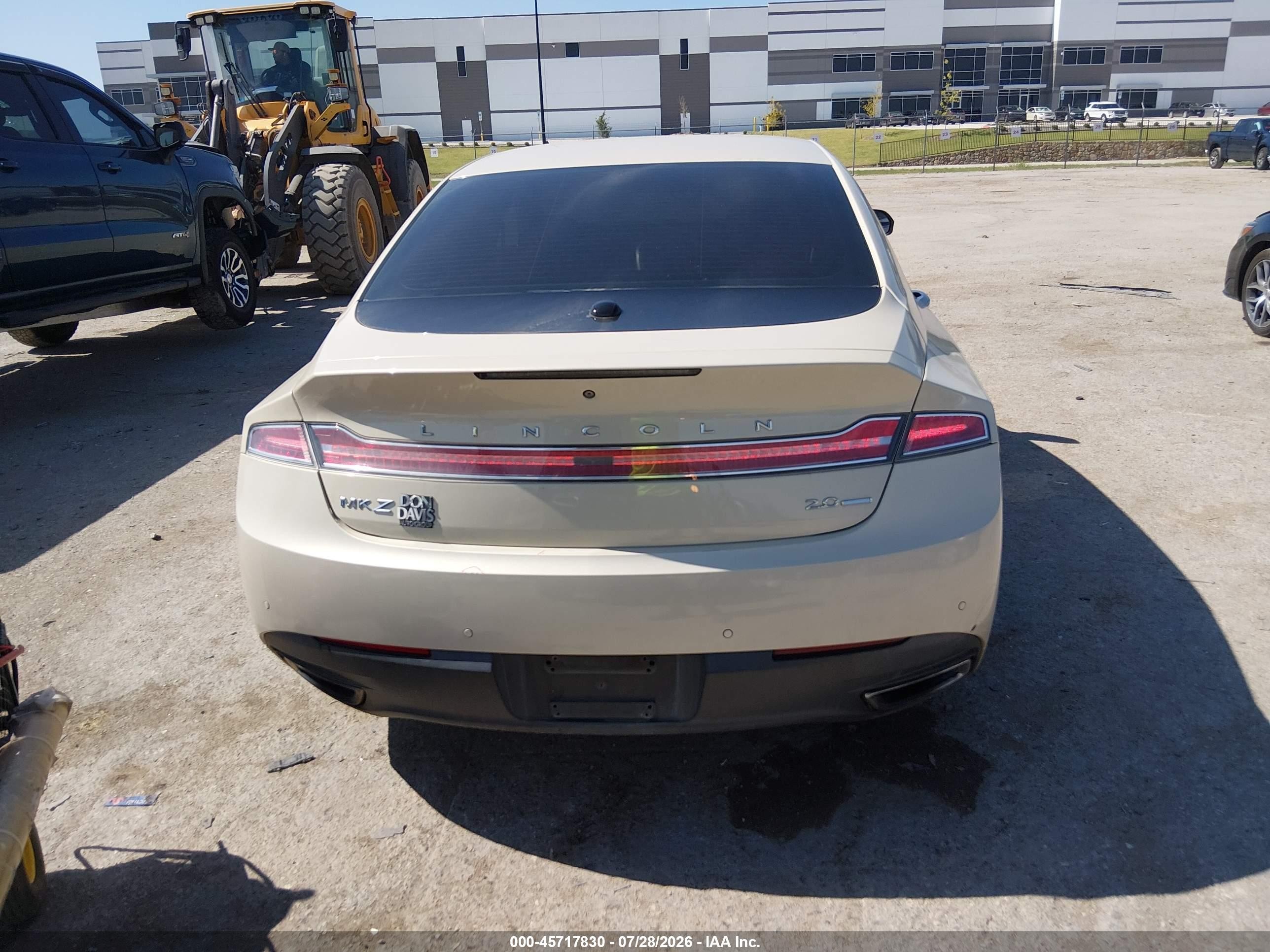 2014 Lincoln Mkz   Gold vin: 3LN6L2G99ER809050