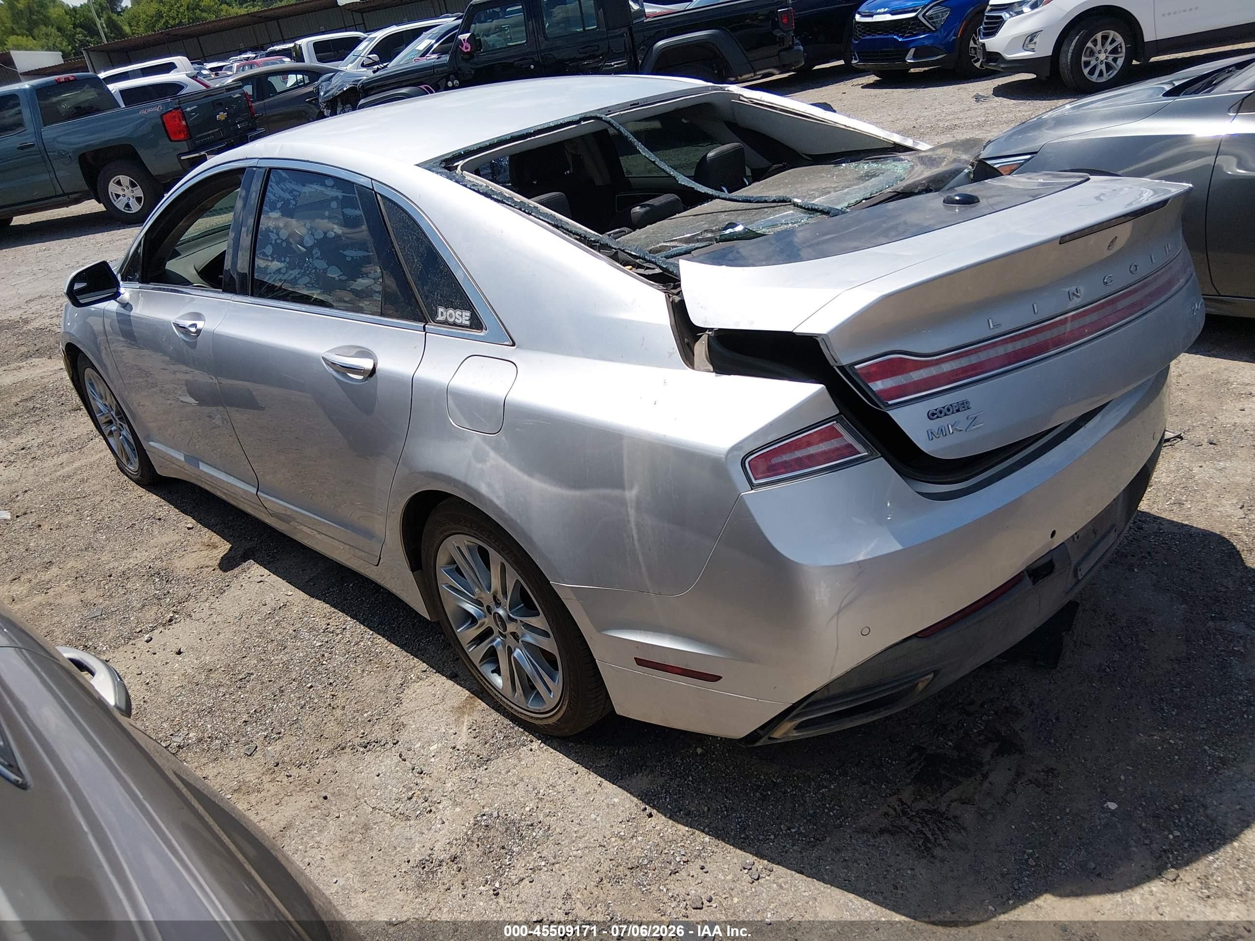 2014 Lincoln Mkz   Серебряный vin: 3LN6L2G99ER818153