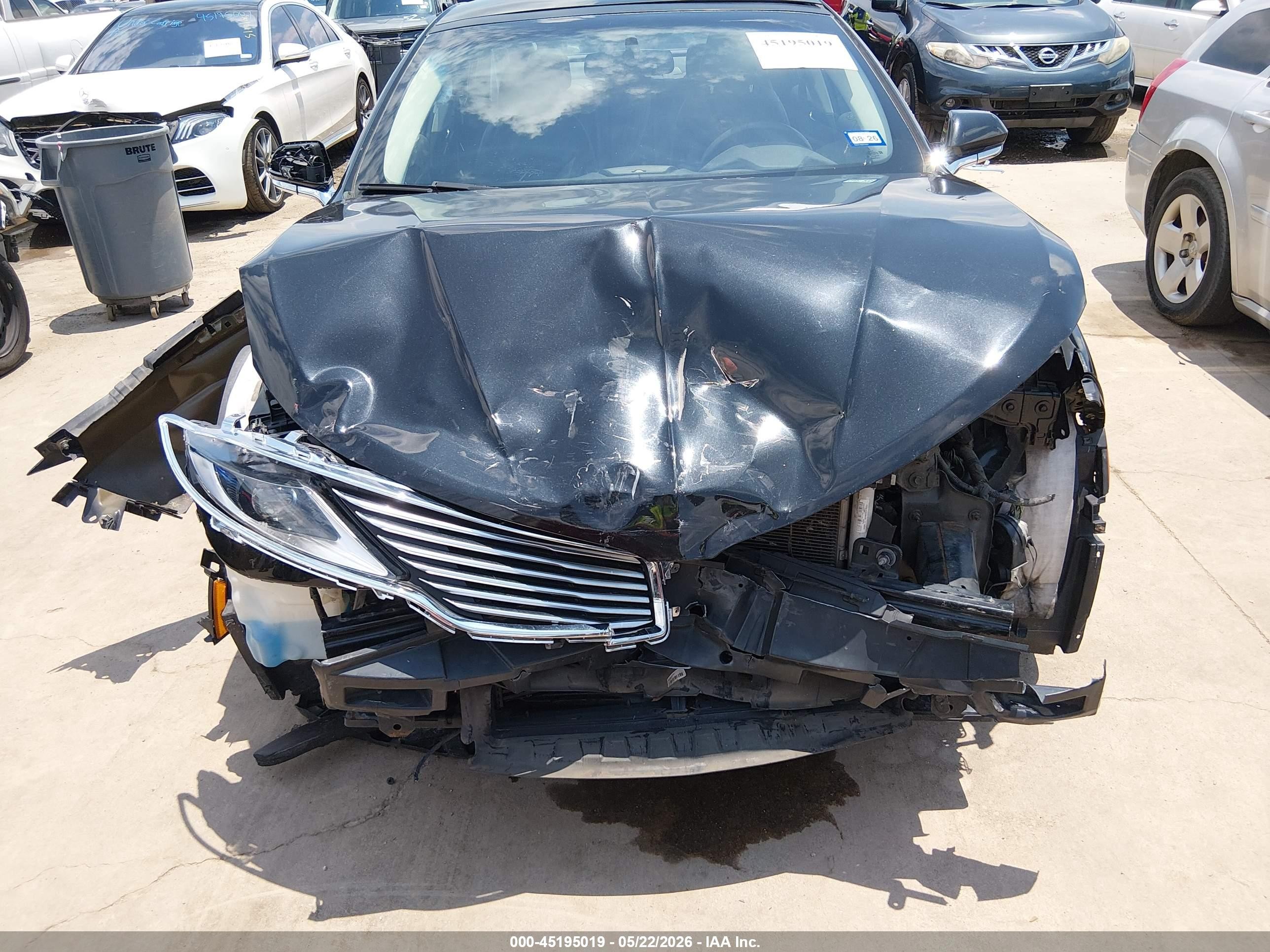 2014 Lincoln Mkz   Black vin: 3LN6L2G99ER831954