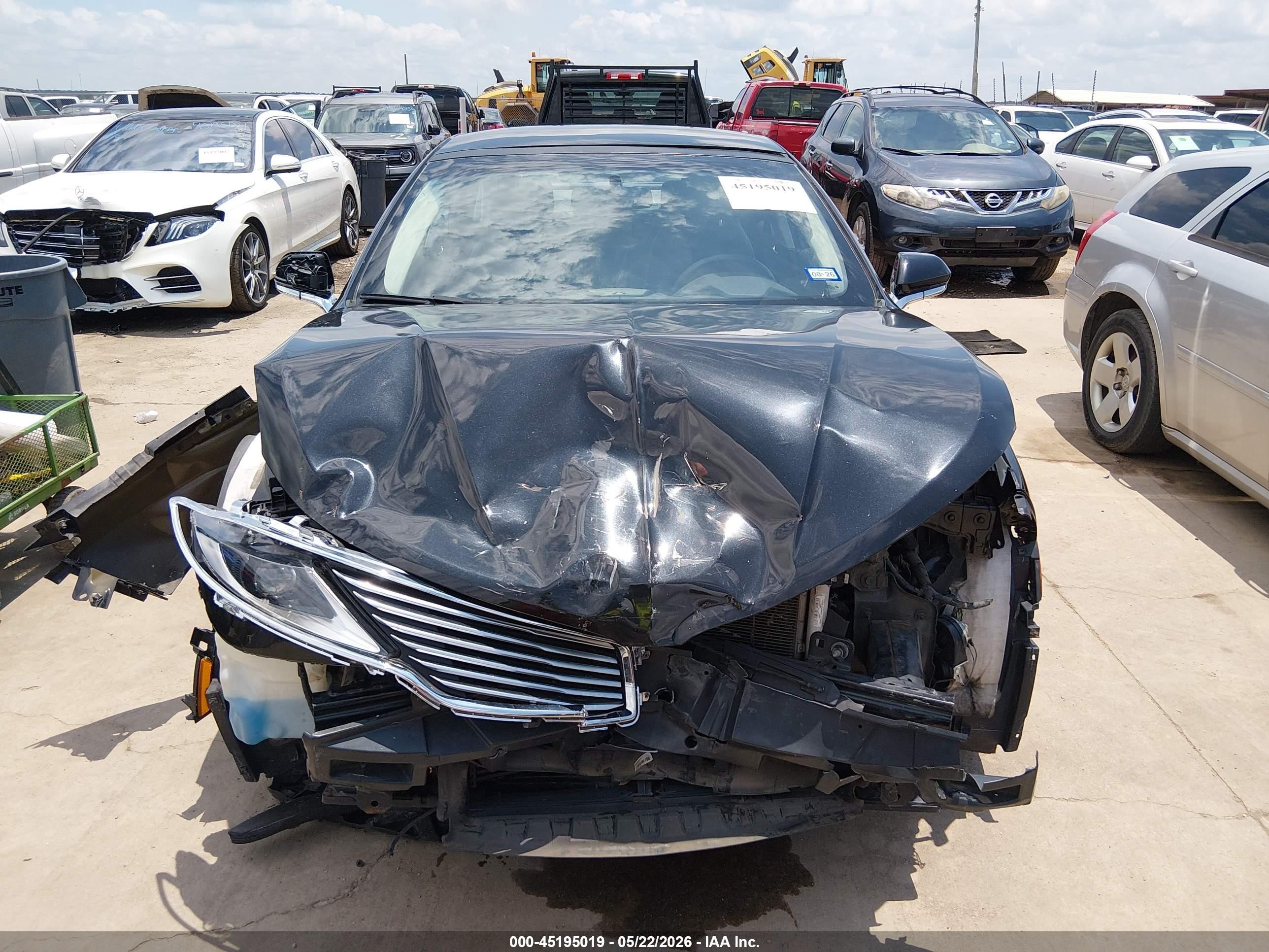 2014 Lincoln Mkz   Black vin: 3LN6L2G99ER831954
