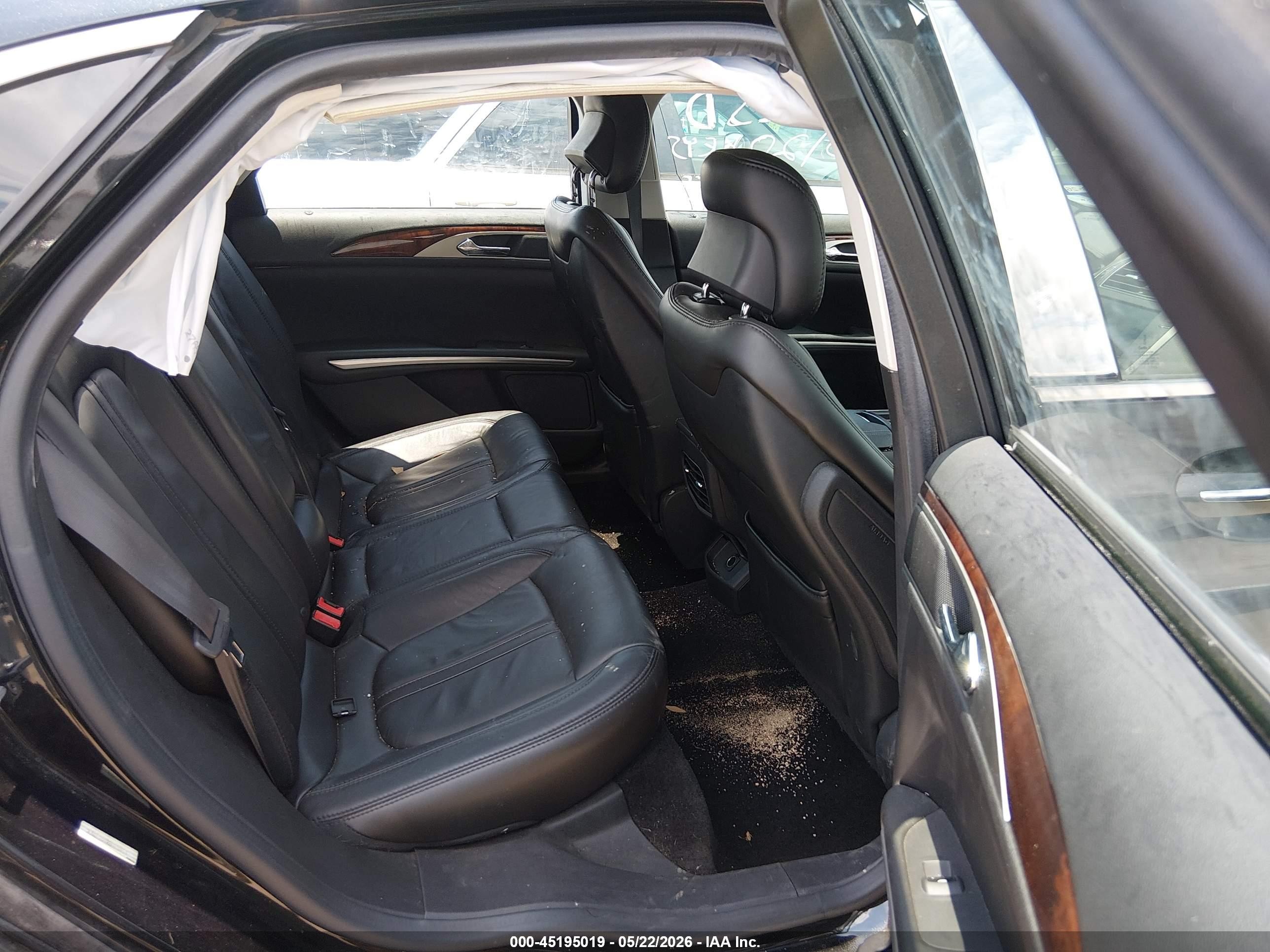 2014 Lincoln Mkz   Black vin: 3LN6L2G99ER831954