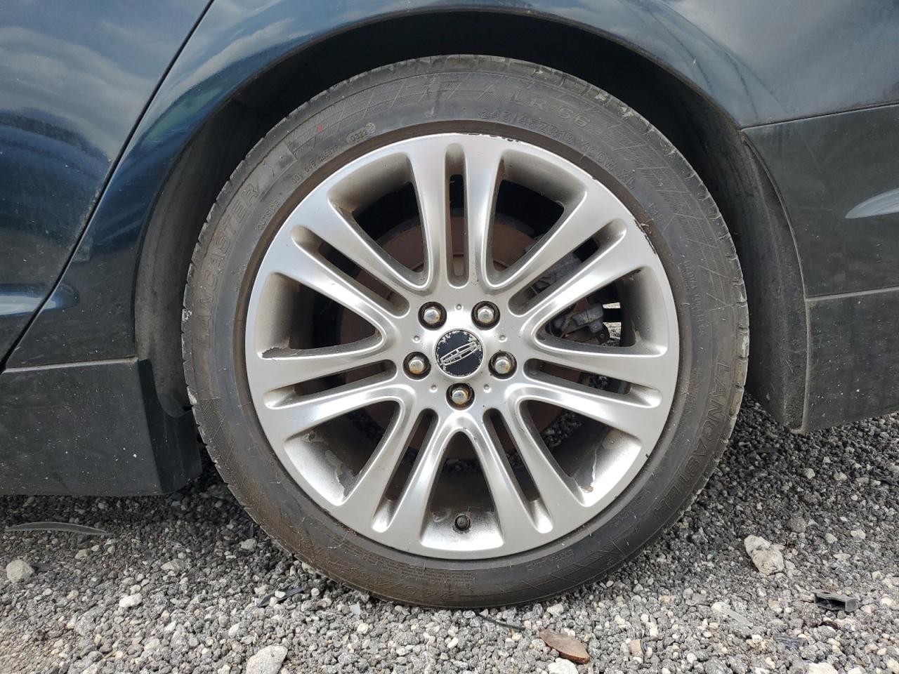 2014 Lincoln Mkz Black vin: 3LN6L2G99ER833204 Damage: Left Rear Wheel, Curb Rash, 5 To 6 Inches