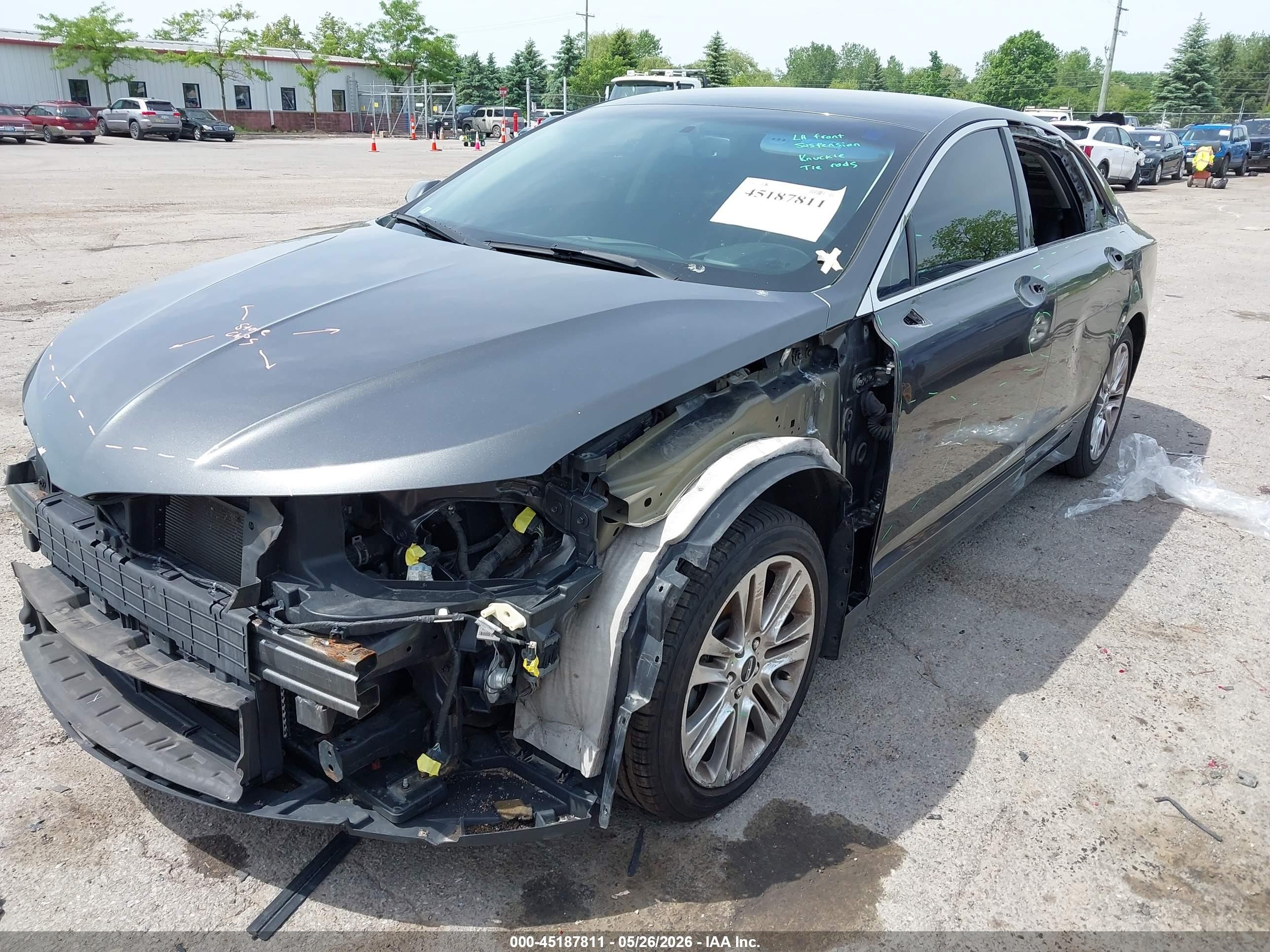 2015 Lincoln Mkz   Gray vin: 3LN6L2G99FR617502