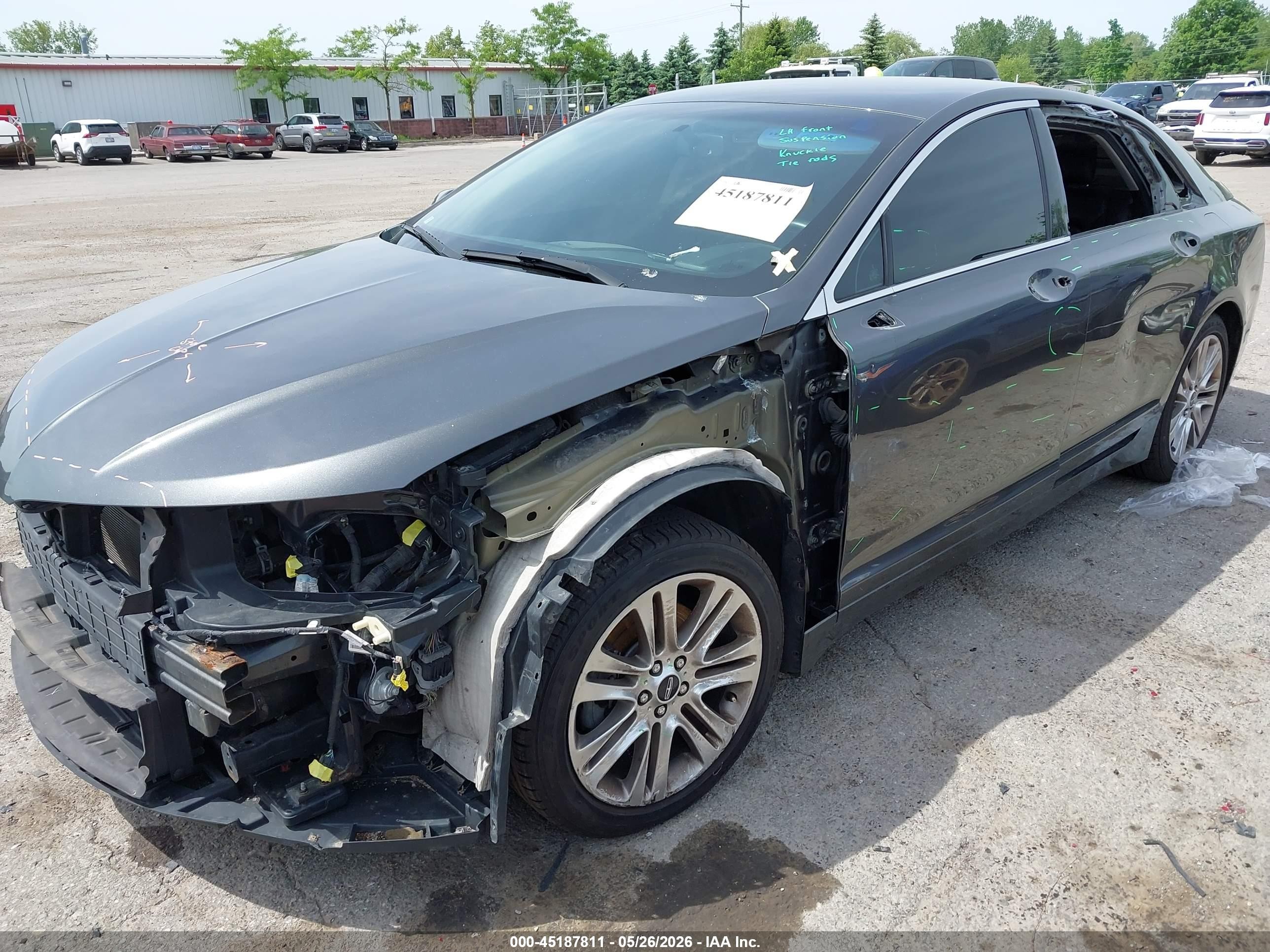 2015 Lincoln Mkz   Gray vin: 3LN6L2G99FR617502