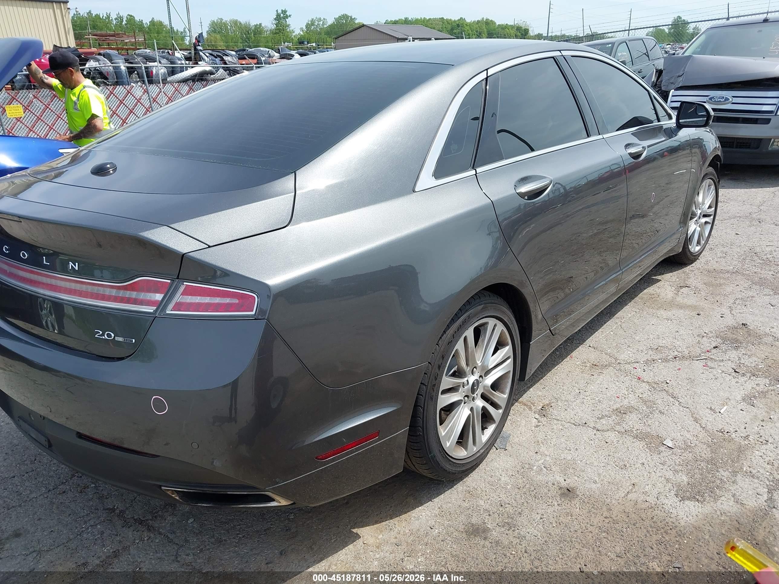 2015 Lincoln Mkz   Gray vin: 3LN6L2G99FR617502