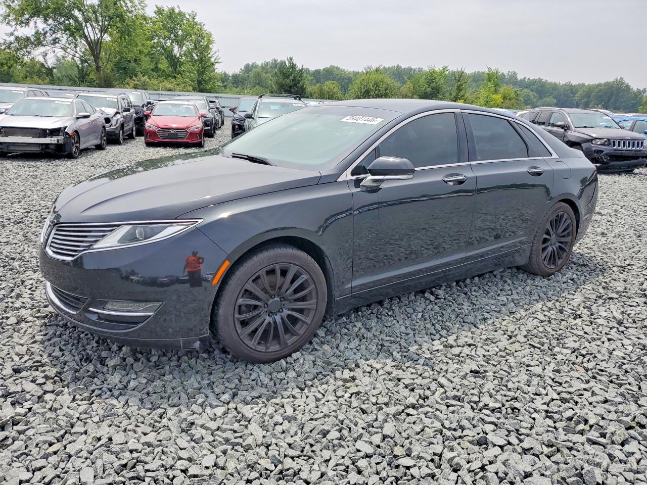 2015 Lincoln Mkz Черный vin: 3LN6L2G99FR621551
