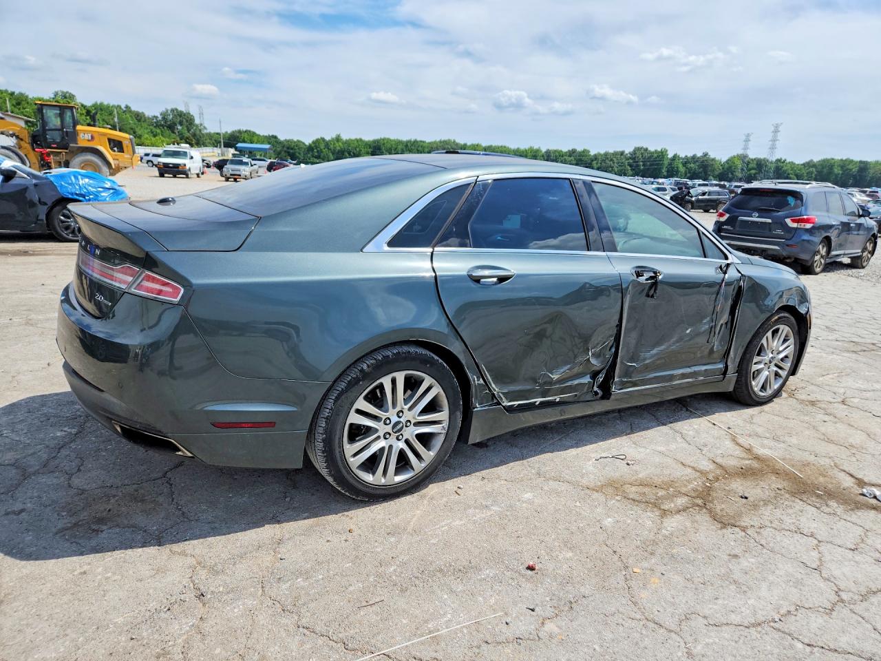 2015 Lincoln Mkz Green vin: 3LN6L2G99FR629049