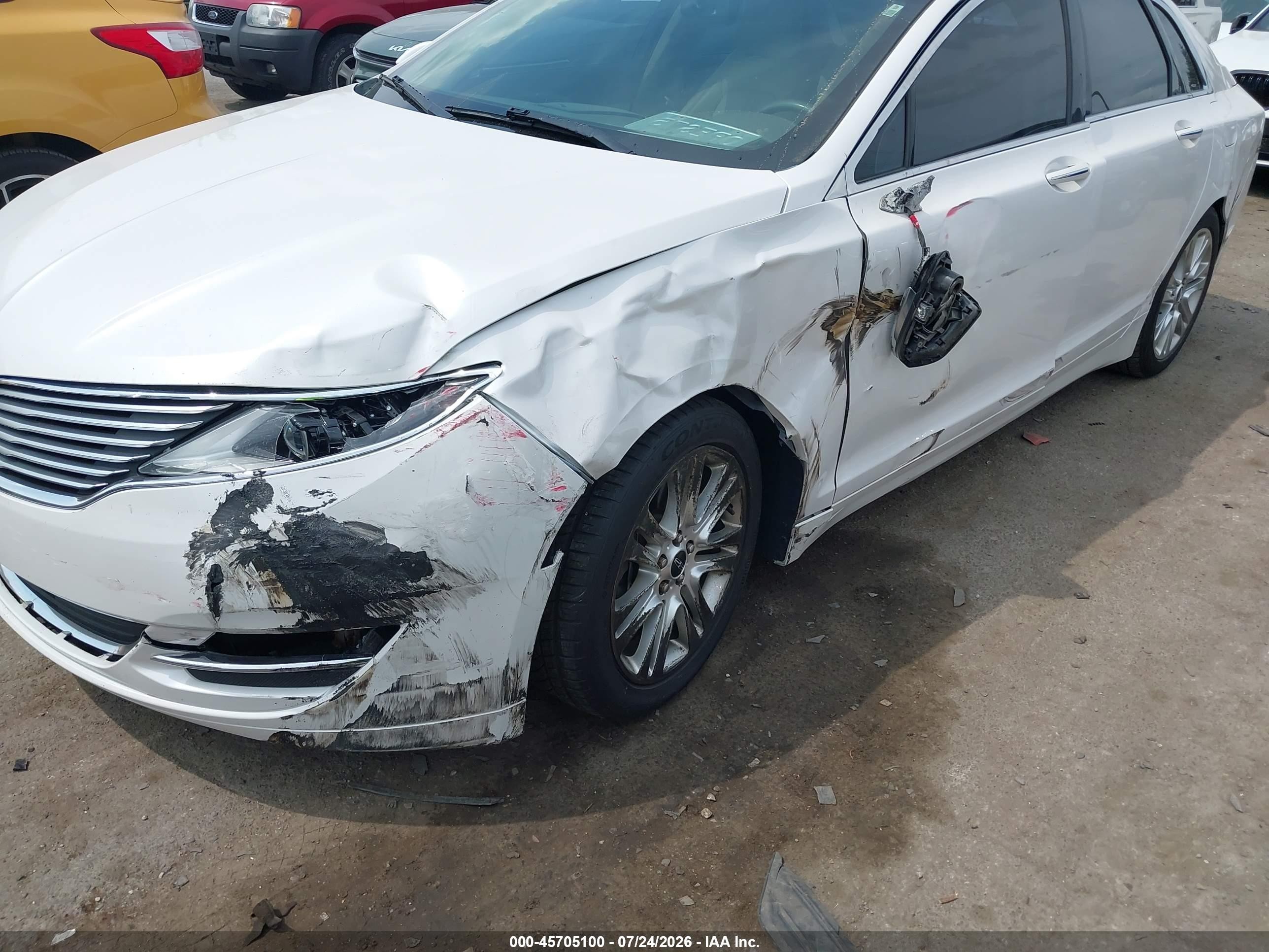 2016 Lincoln Mkz White vin: 3LN6L2G99GR627304