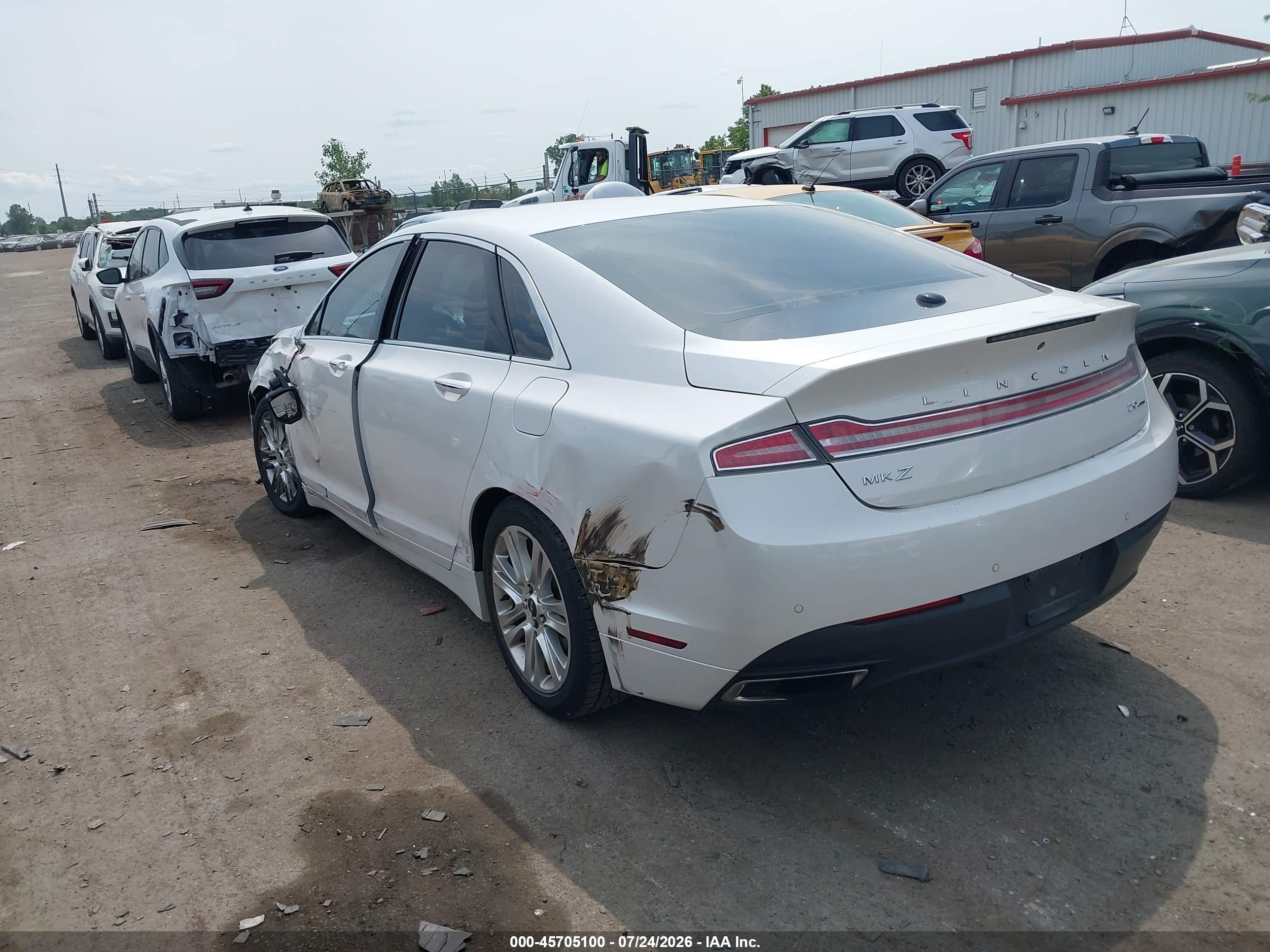 2016 Lincoln Mkz White vin: 3LN6L2G99GR627304