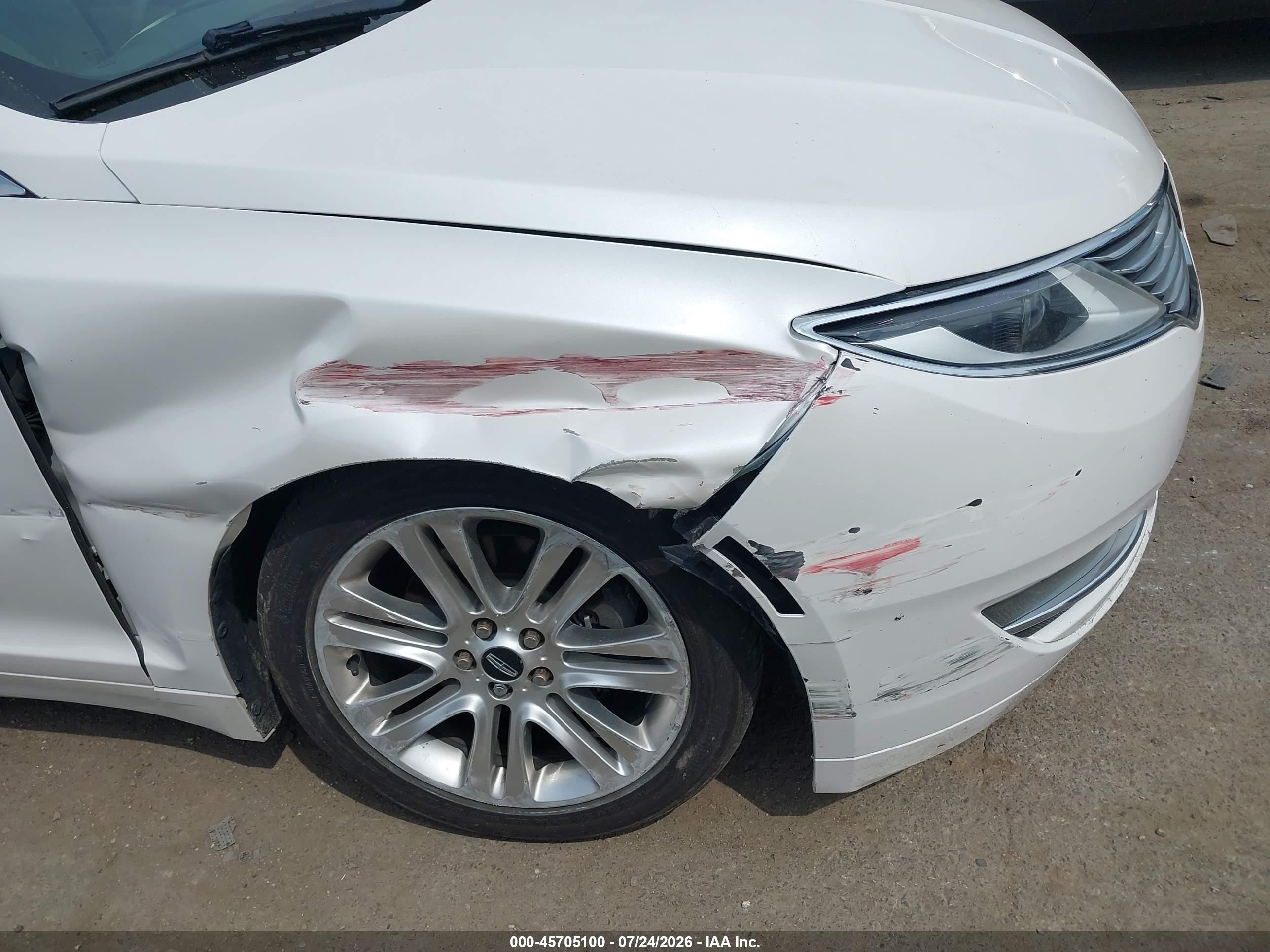 2016 Lincoln Mkz White vin: 3LN6L2G99GR627304
