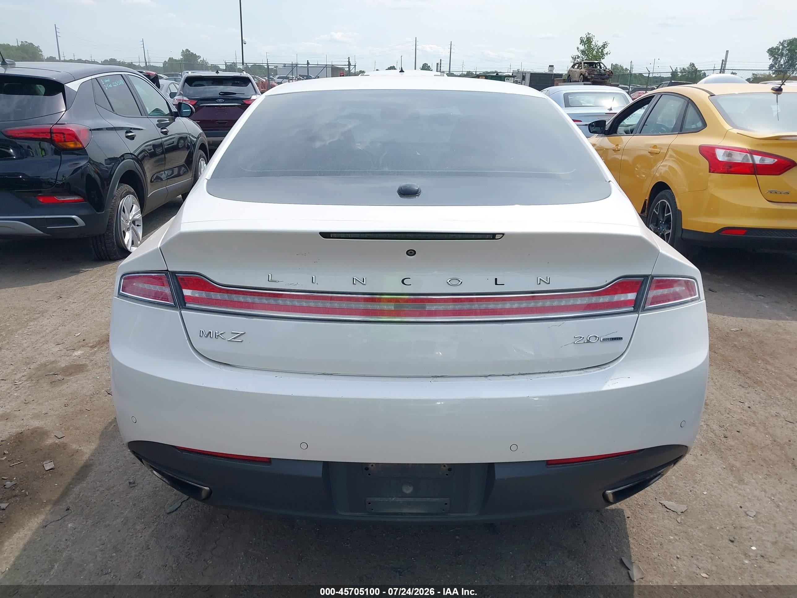 2016 Lincoln Mkz White vin: 3LN6L2G99GR627304