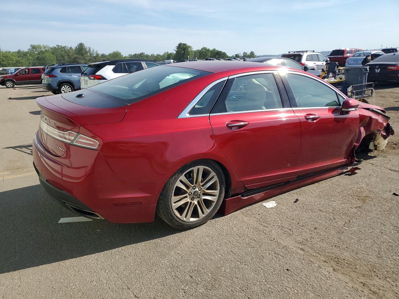 2016 Lincoln Mkz Red vin: 3LN6L2G99GR631515