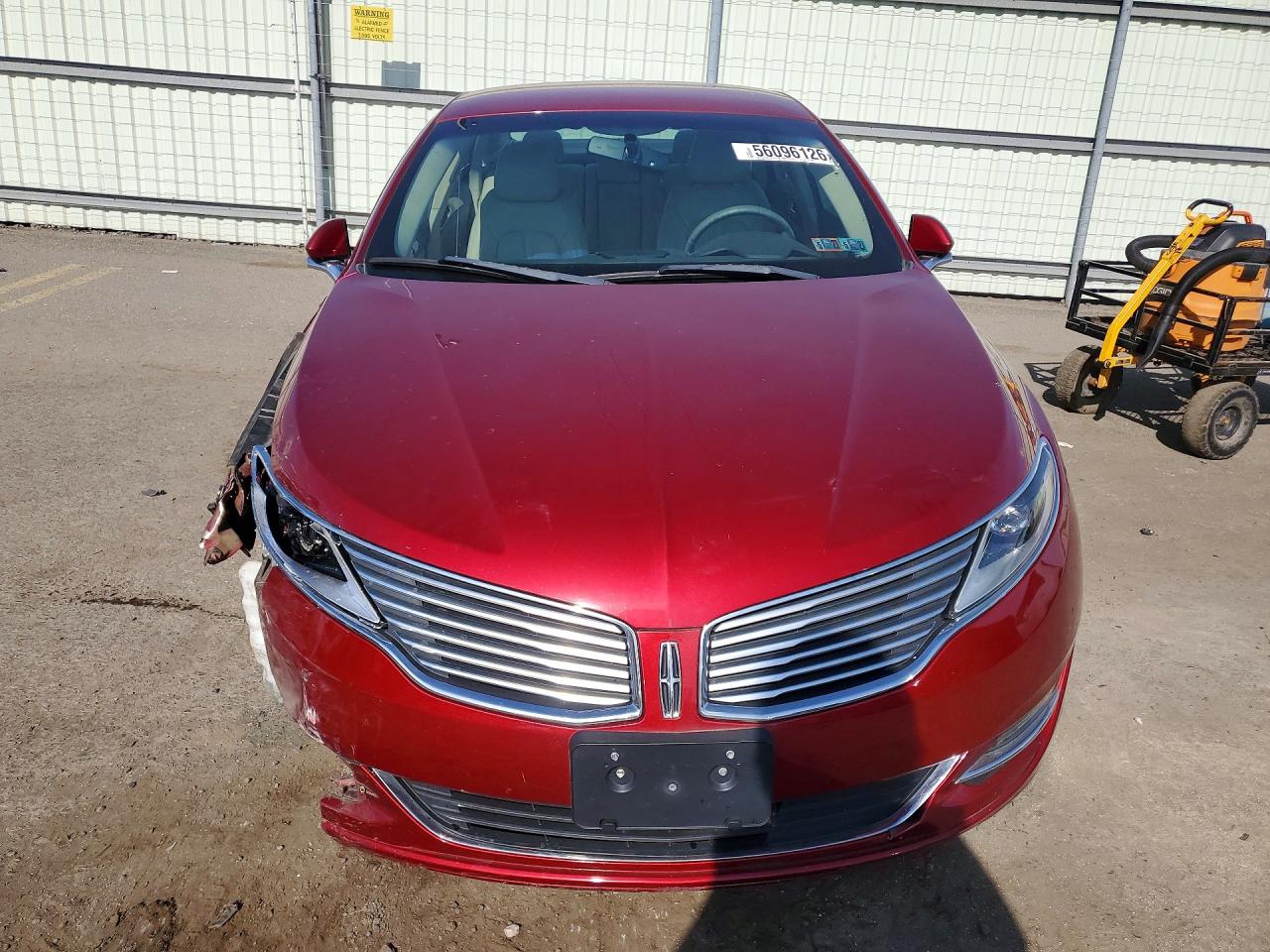 2016 Lincoln Mkz Red vin: 3LN6L2G99GR631515