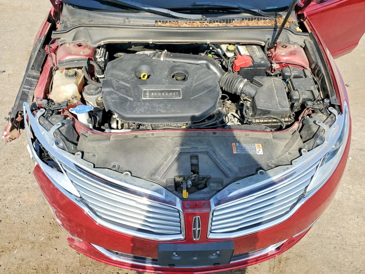 2016 Lincoln Mkz Red vin: 3LN6L2G99GR631515