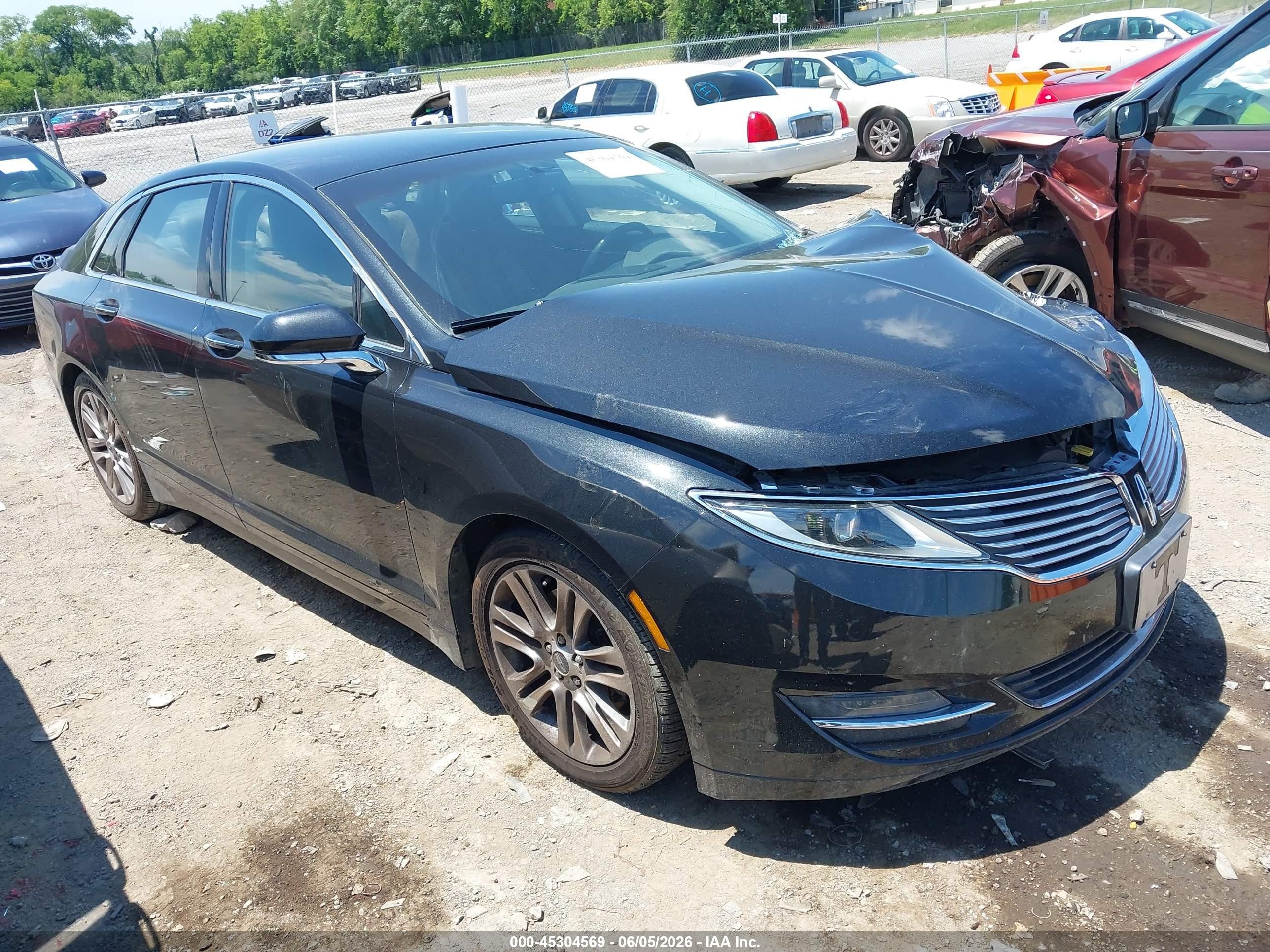 2013 Lincoln Mkz   Black vin: 3LN6L2G9XDR815065