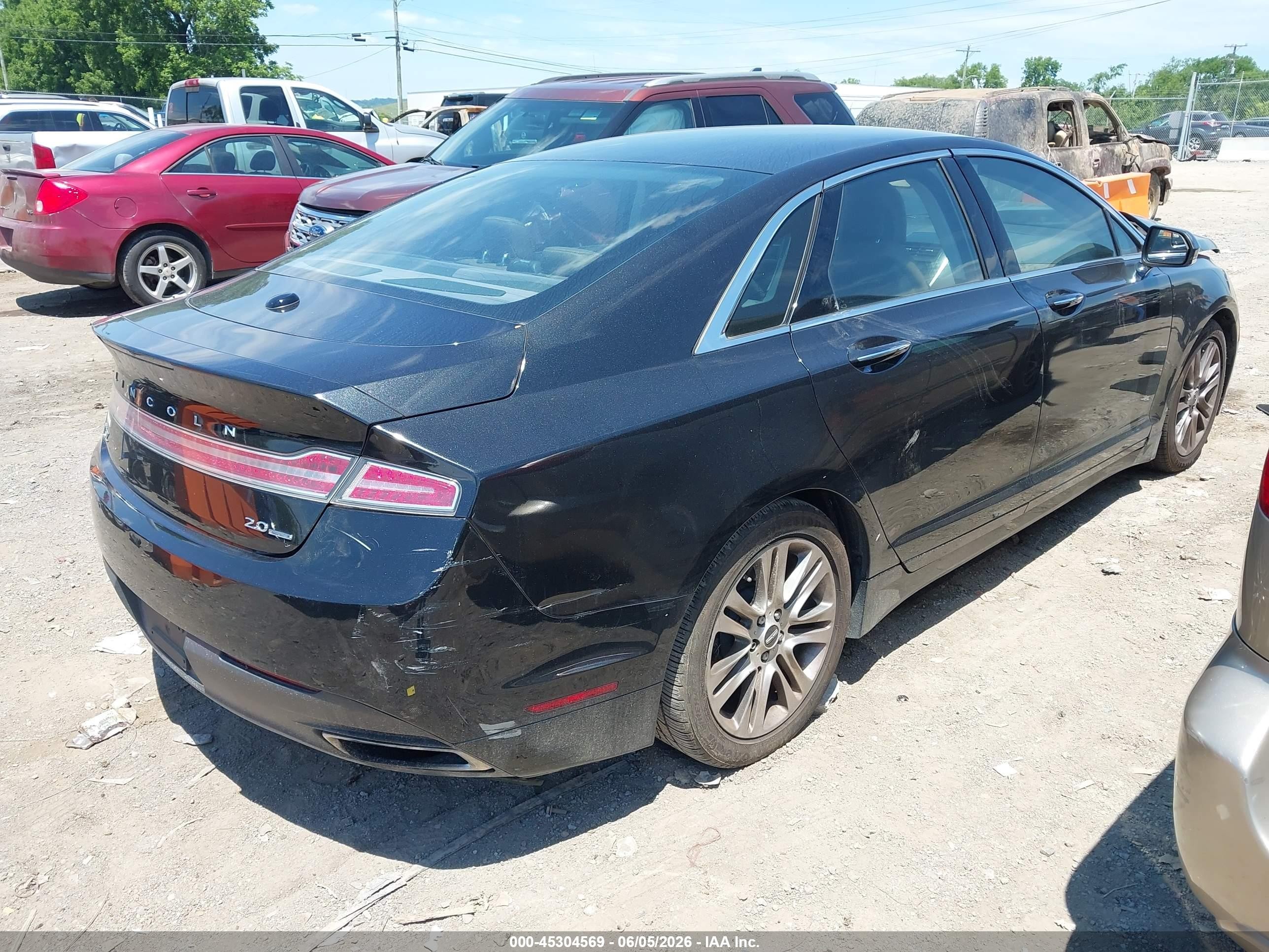 2013 Lincoln Mkz   Black vin: 3LN6L2G9XDR815065