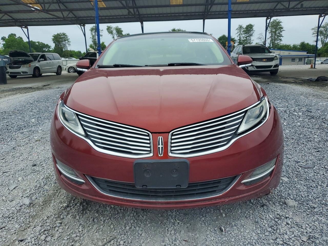 2014 Lincoln Mkz Red vin: 3LN6L2G9XER828674