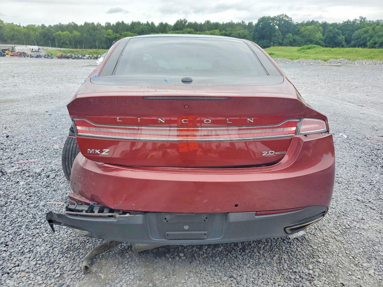 2014 Lincoln Mkz Red vin: 3LN6L2G9XER828674
