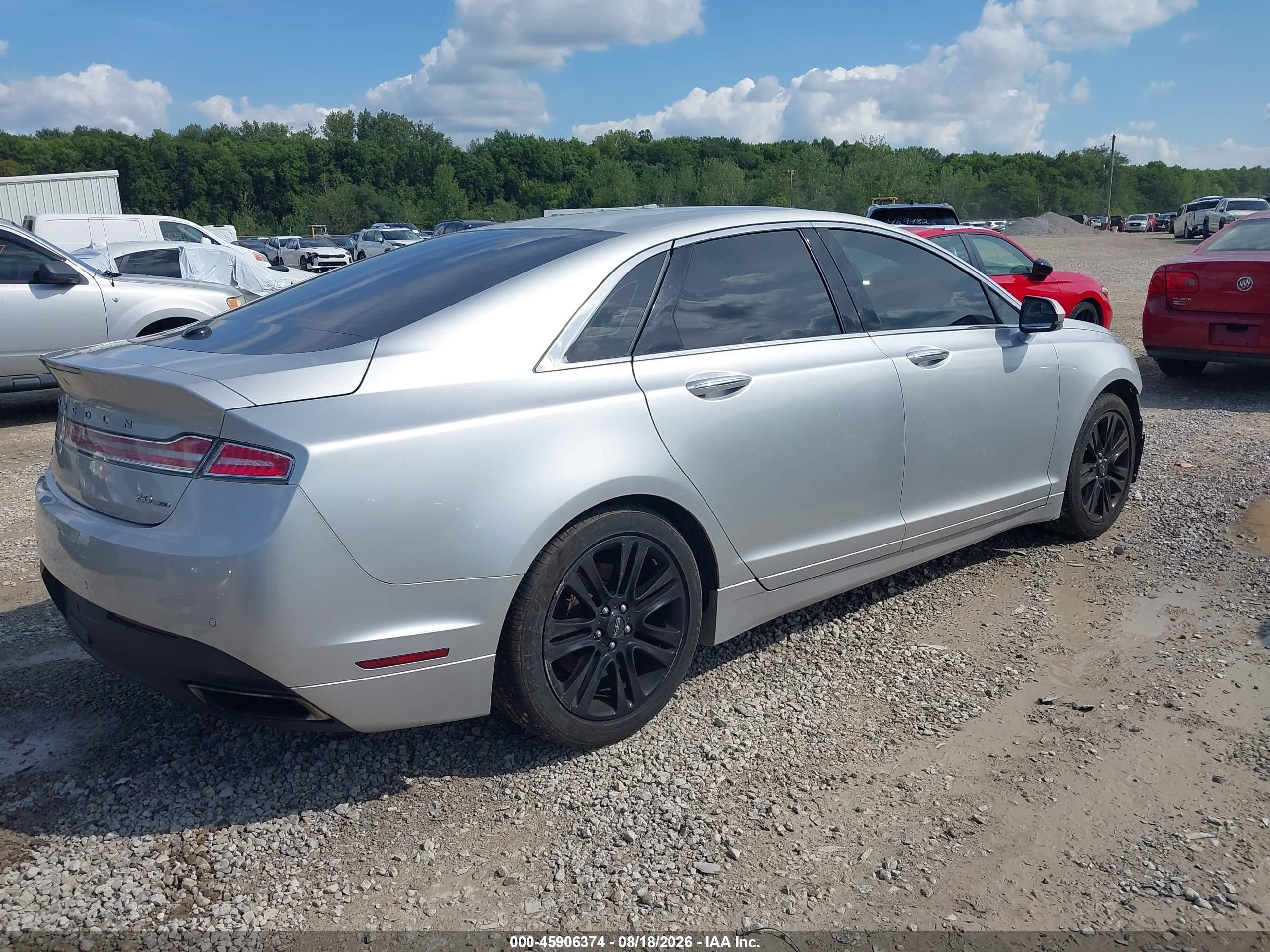 2014 Lincoln Mkz   Silver vin: 3LN6L2G9XER830893