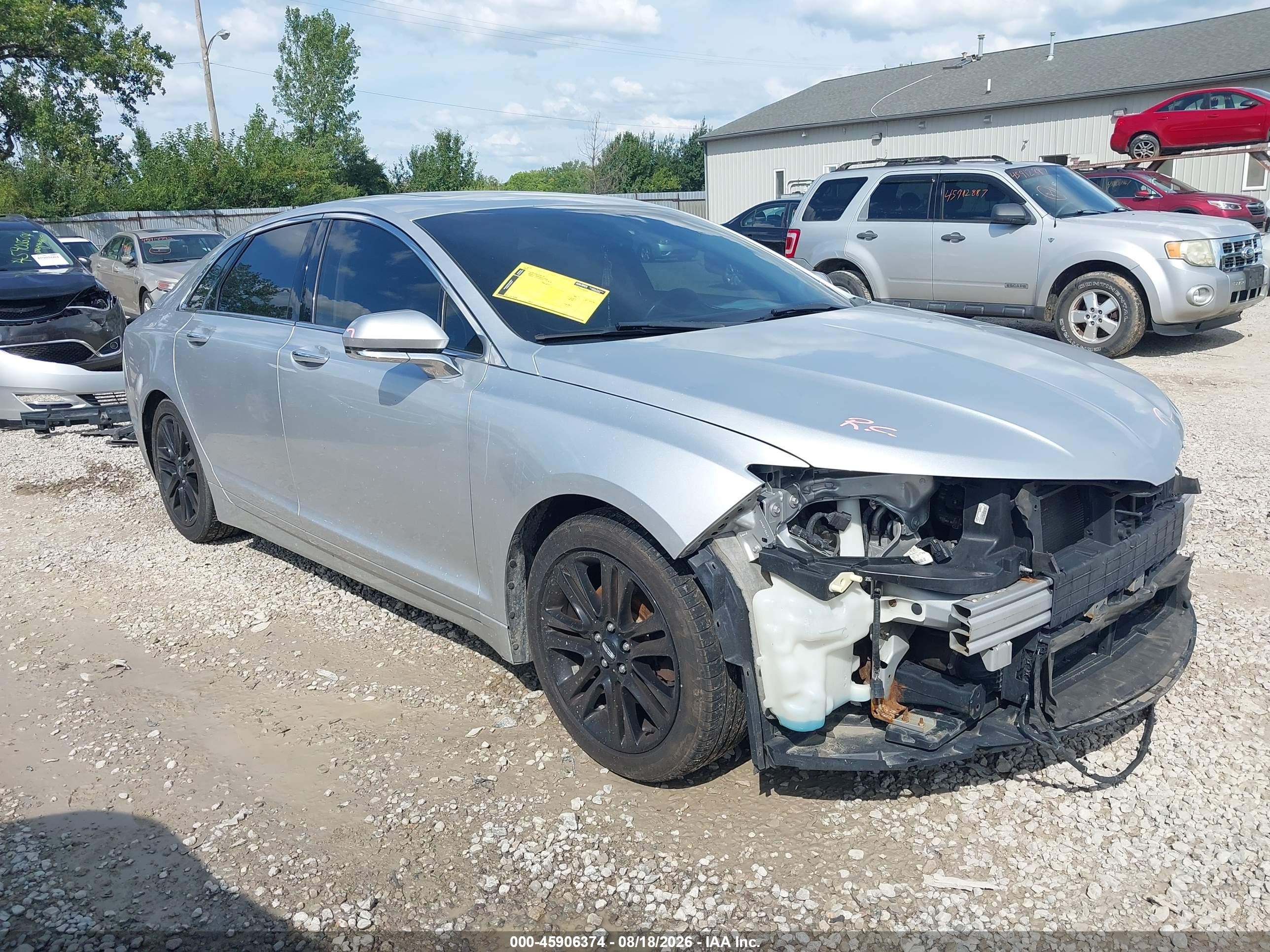 2014 Lincoln Mkz   Silver vin: 3LN6L2G9XER830893