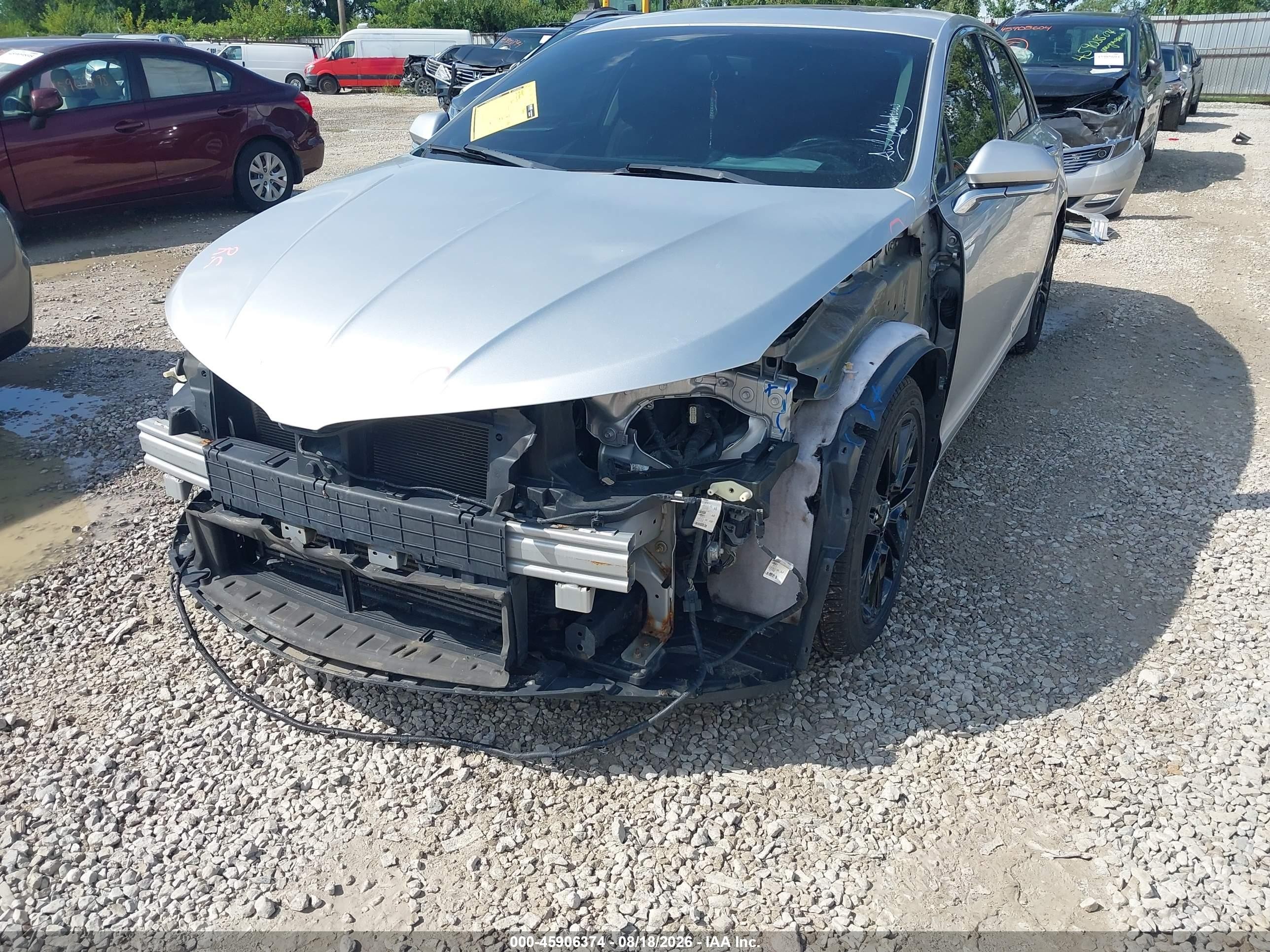 2014 Lincoln Mkz   Silver vin: 3LN6L2G9XER830893