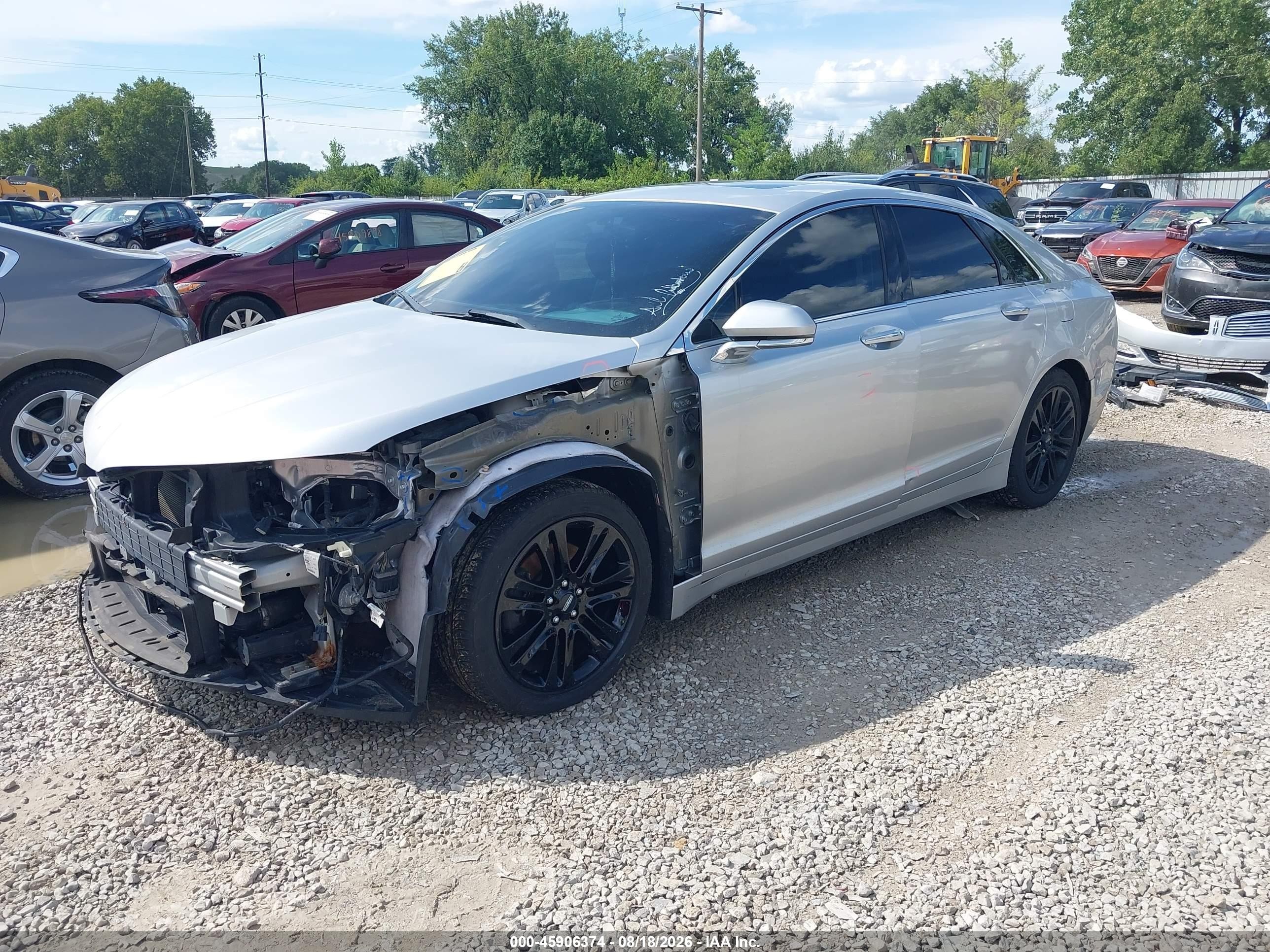 2014 Lincoln Mkz   Silver vin: 3LN6L2G9XER830893