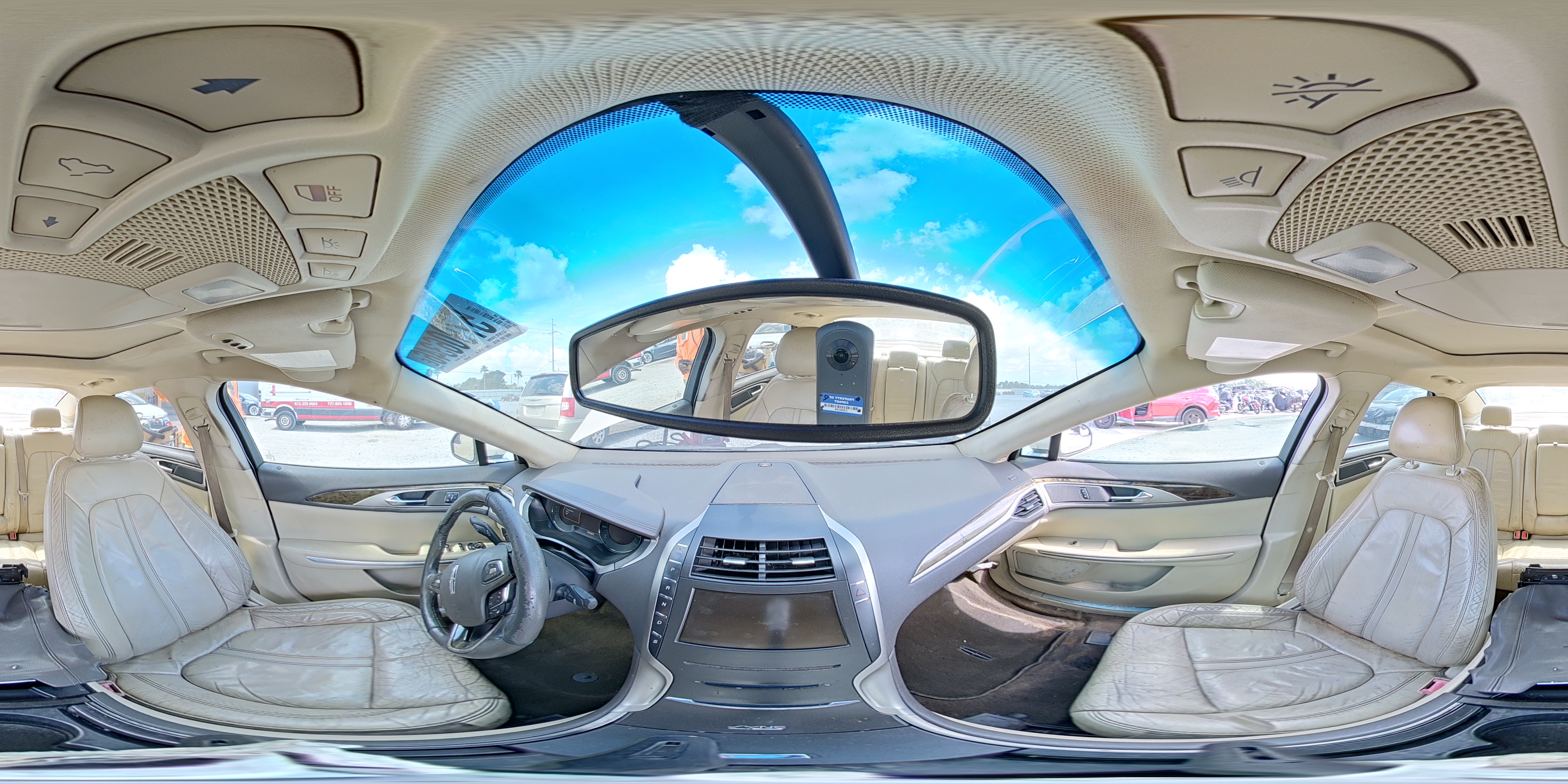 2014 Lincoln Mkz Beige vin: 3LN6L2G9XER833227