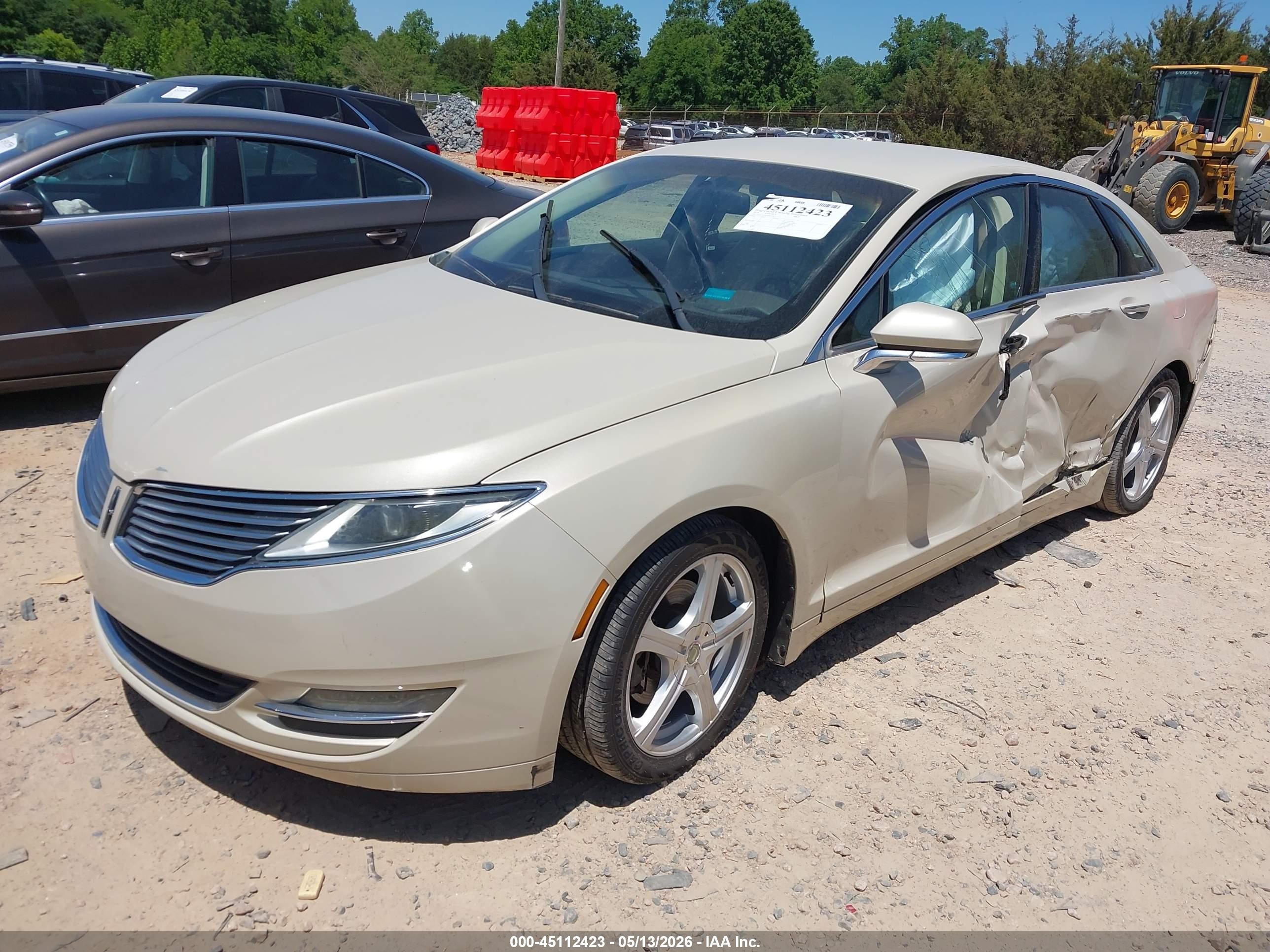 2014 Lincoln Mkz Beige vin: 3LN6L2G9XER835320