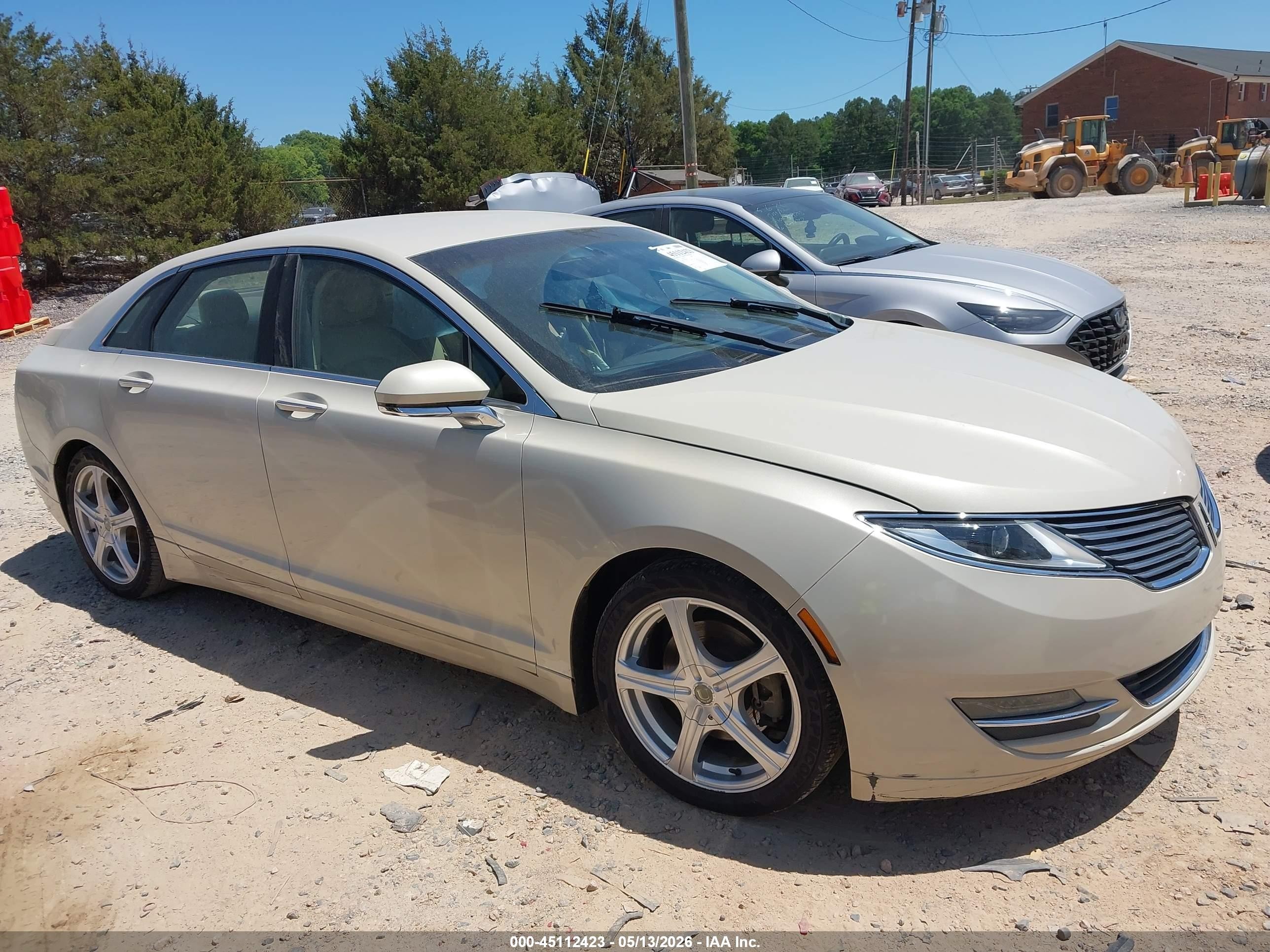 2014 Lincoln Mkz Beige vin: 3LN6L2G9XER835320