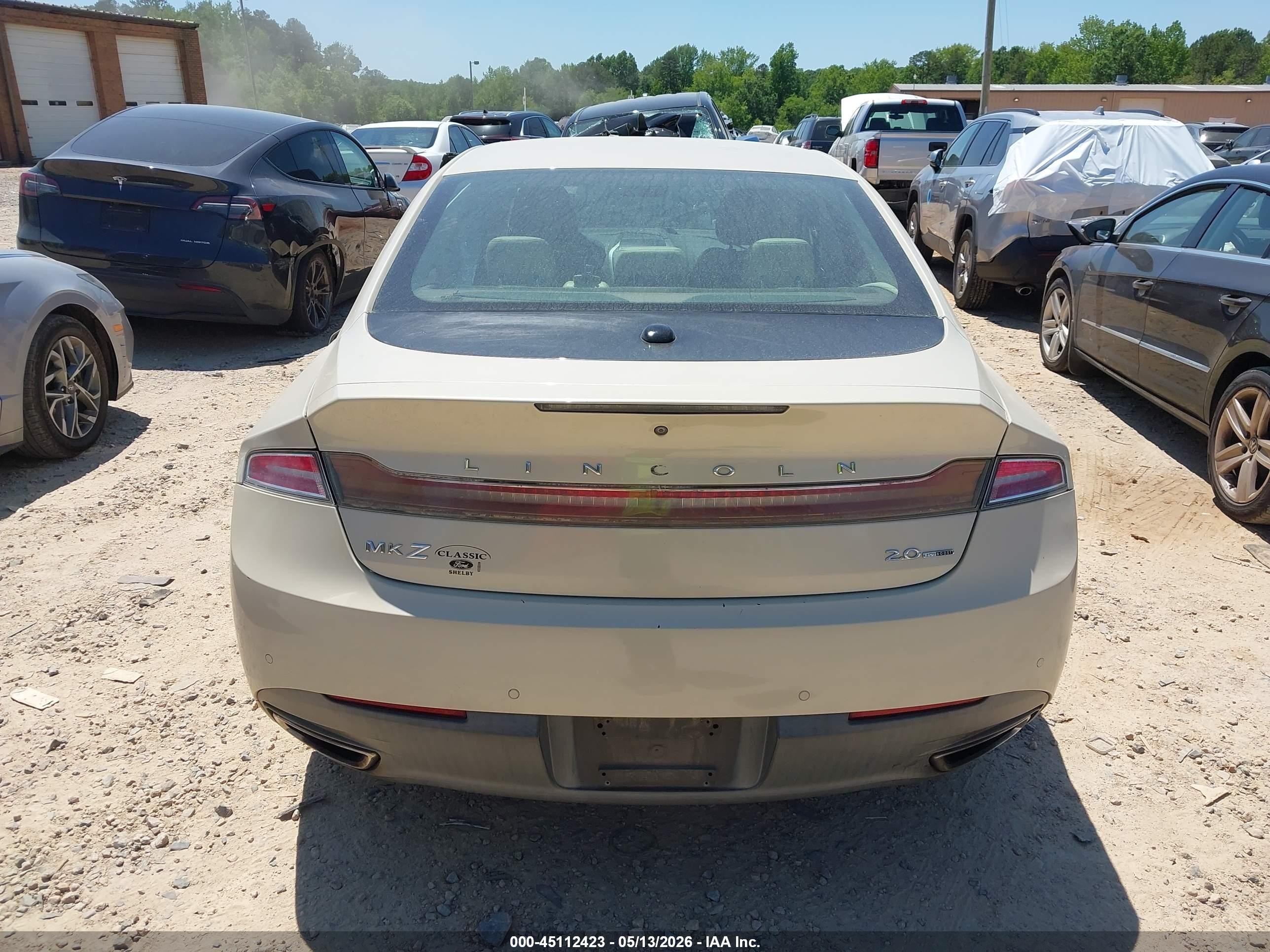 2014 Lincoln Mkz Beige vin: 3LN6L2G9XER835320