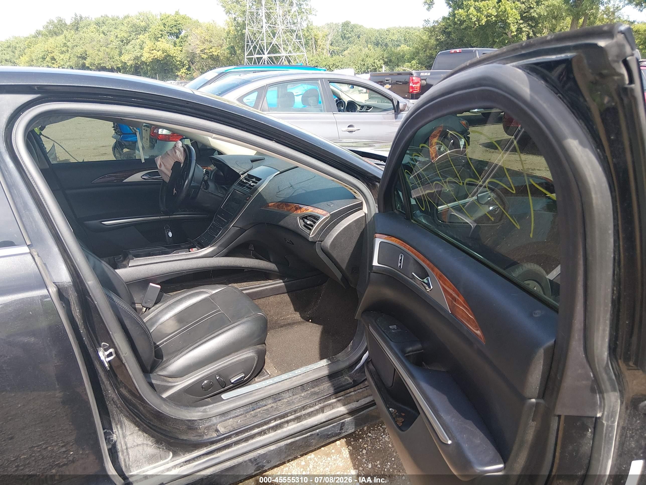 2015 Lincoln Mkz   Black vin: 3LN6L2G9XFR600580