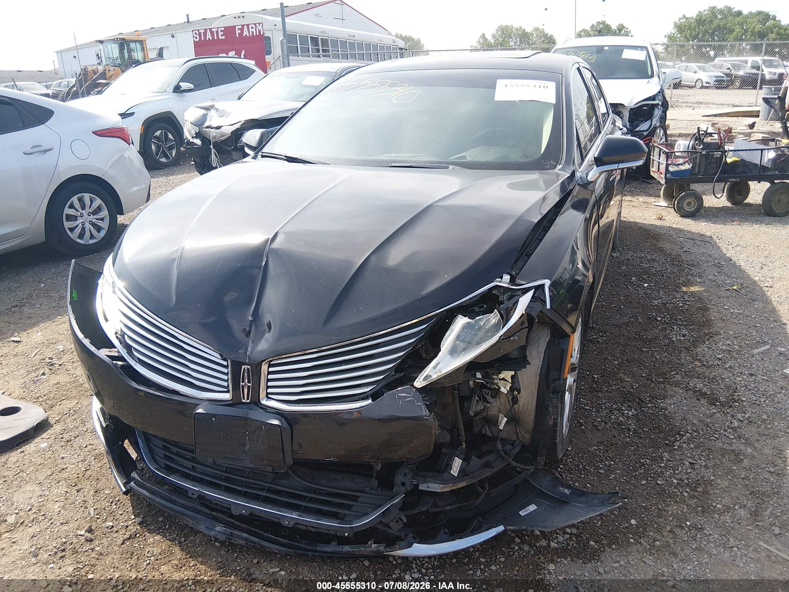 2015 Lincoln Mkz   Black vin: 3LN6L2G9XFR600580
