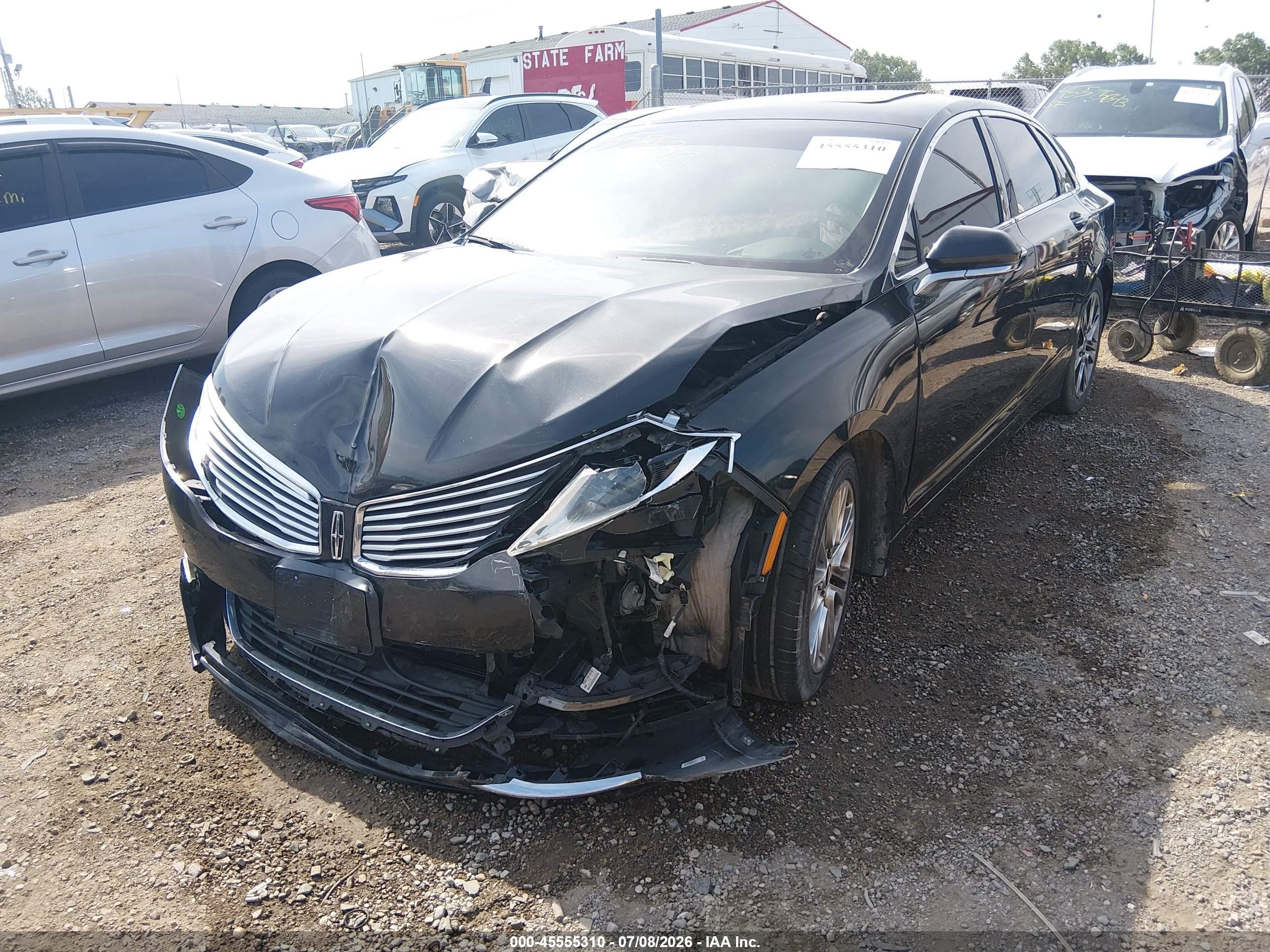 2015 Lincoln Mkz   Black vin: 3LN6L2G9XFR600580