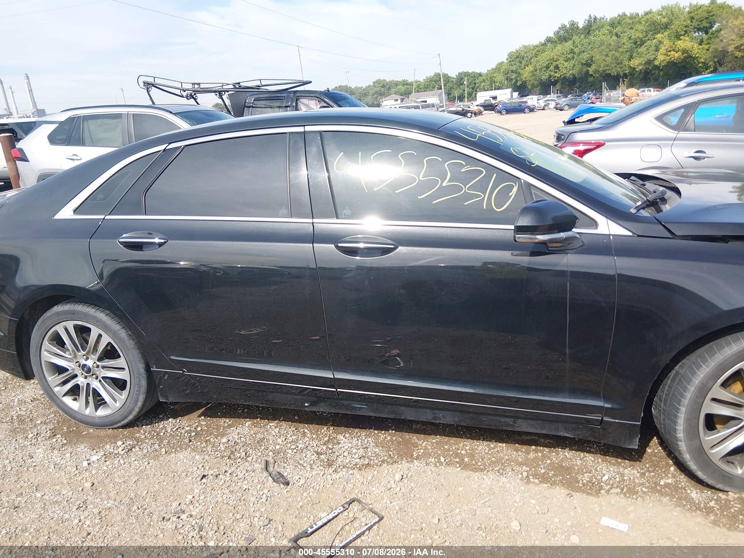 2015 Lincoln Mkz   Black vin: 3LN6L2G9XFR600580