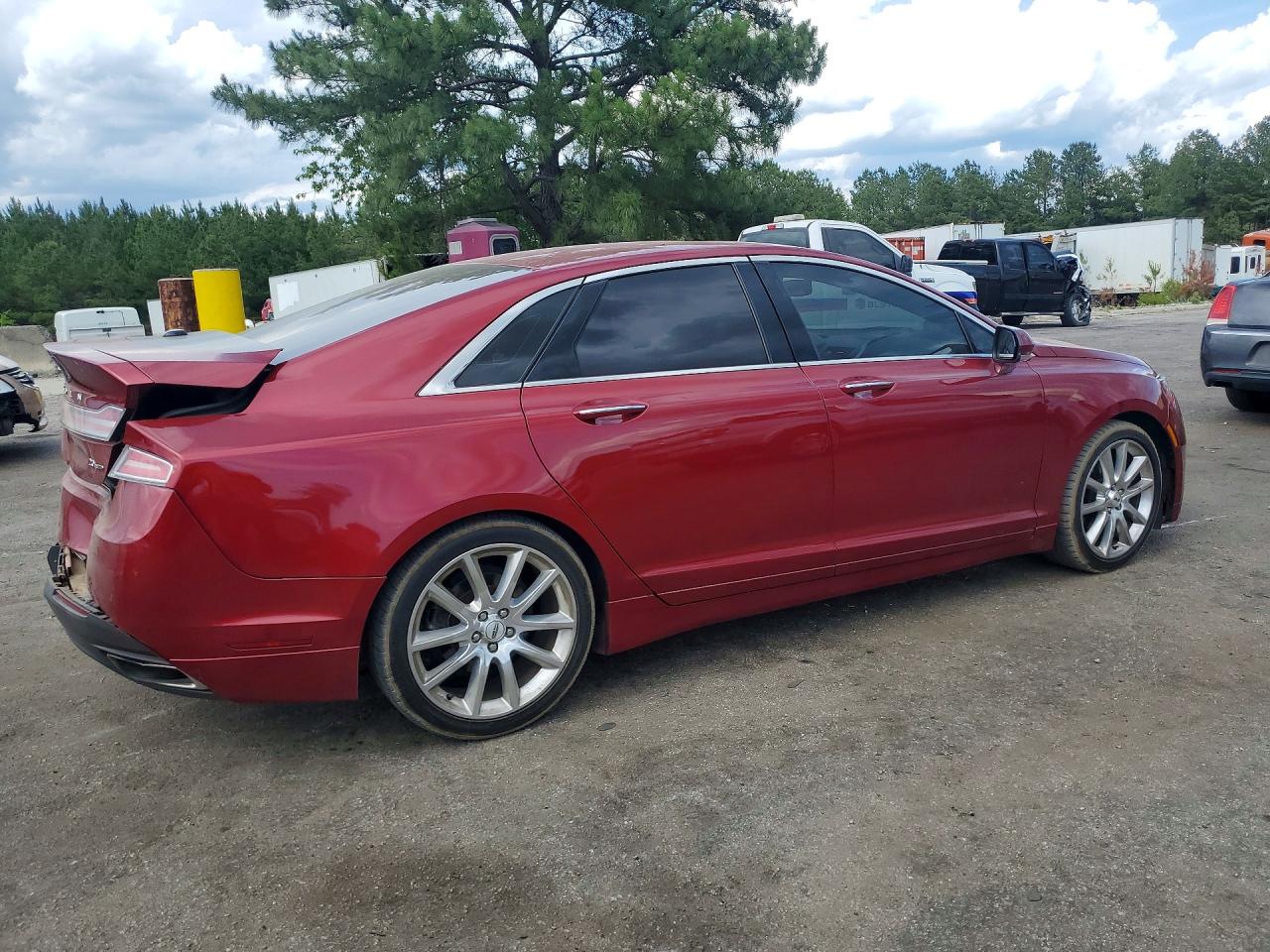 2015 Lincoln Mkz Burgundy vin: 3LN6L2G9XFR612020