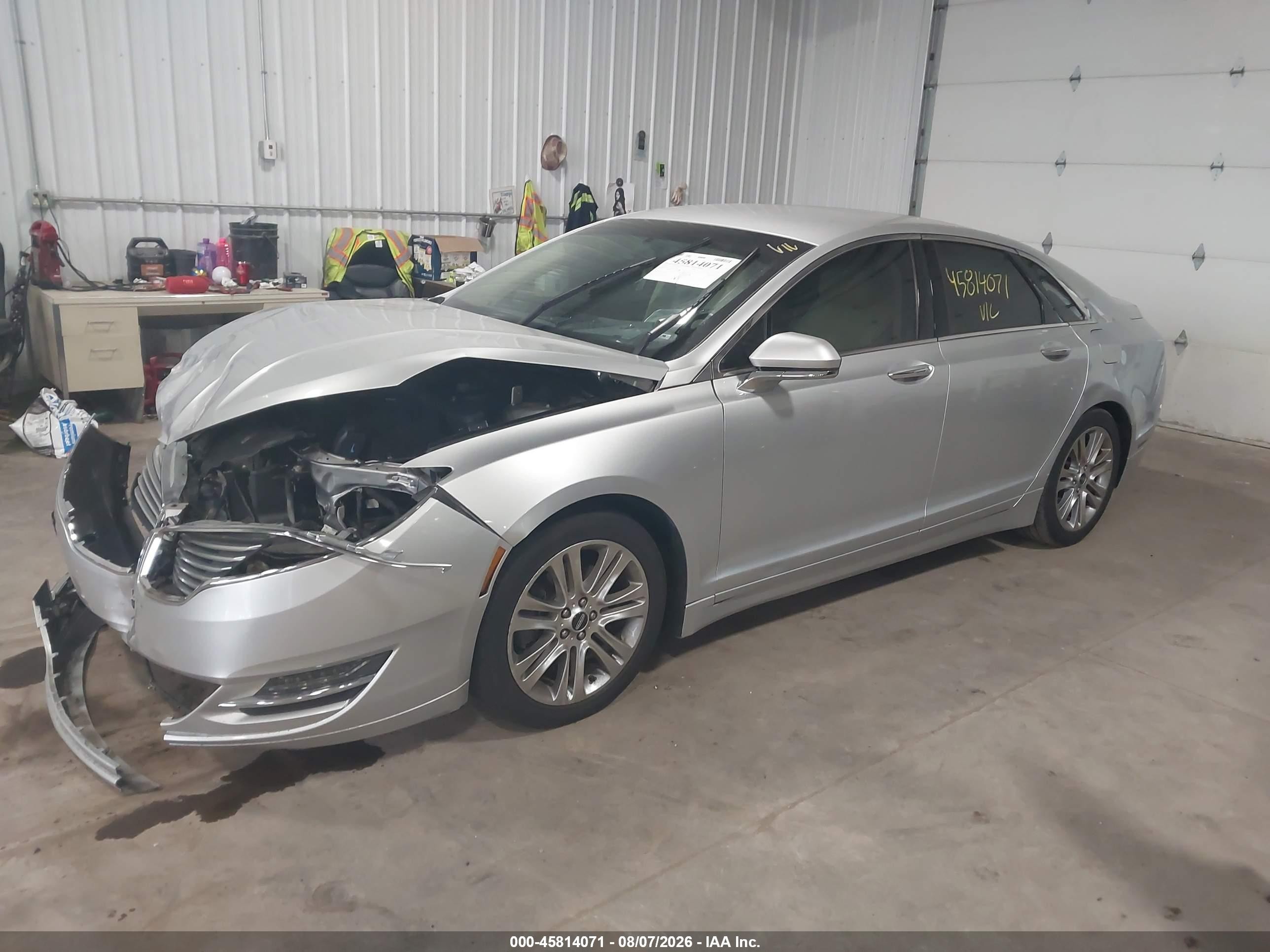2015 Lincoln Mkz   Серебряный vin: 3LN6L2G9XFR619243