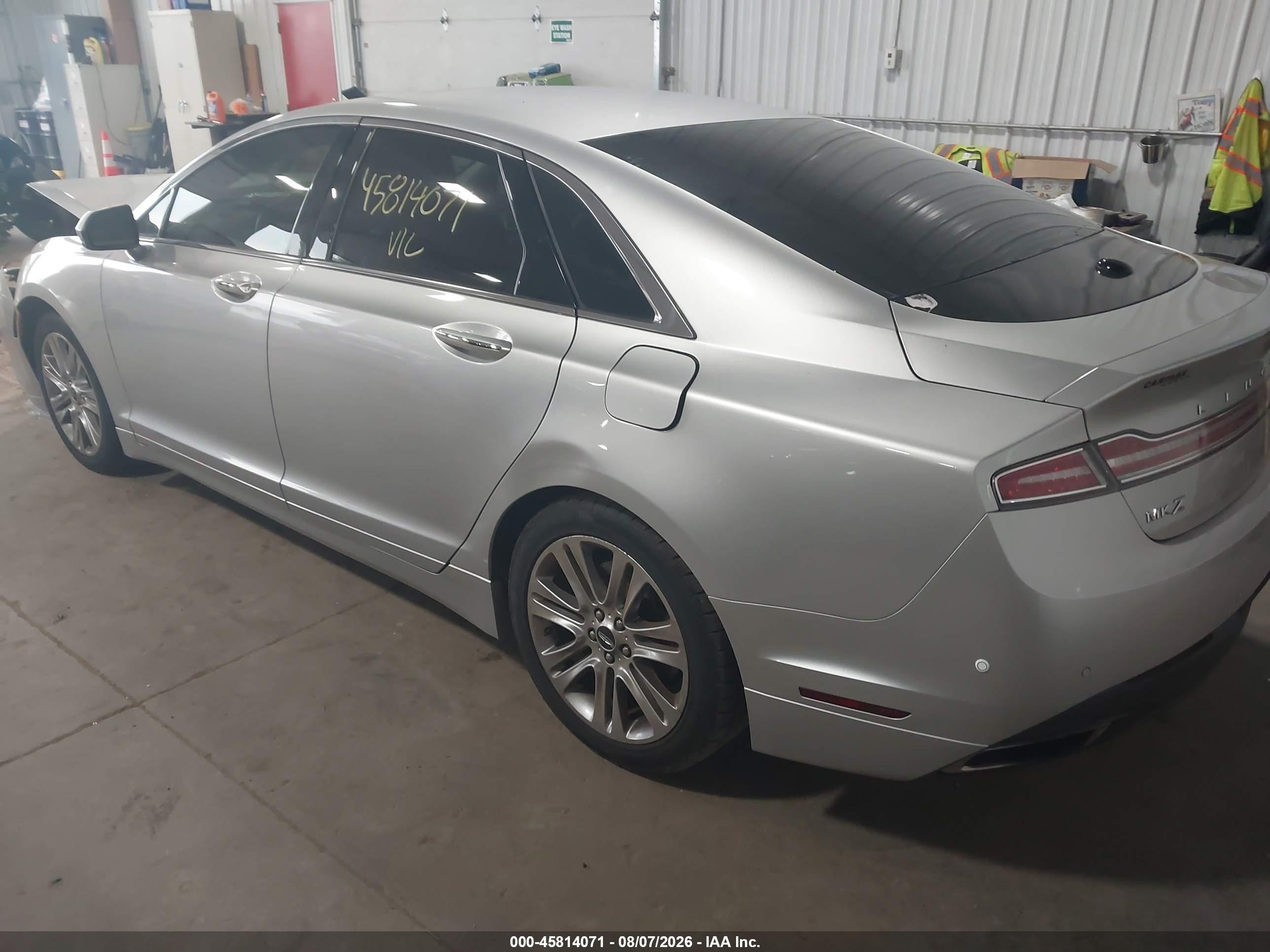 2015 Lincoln Mkz   Серебряный vin: 3LN6L2G9XFR619243