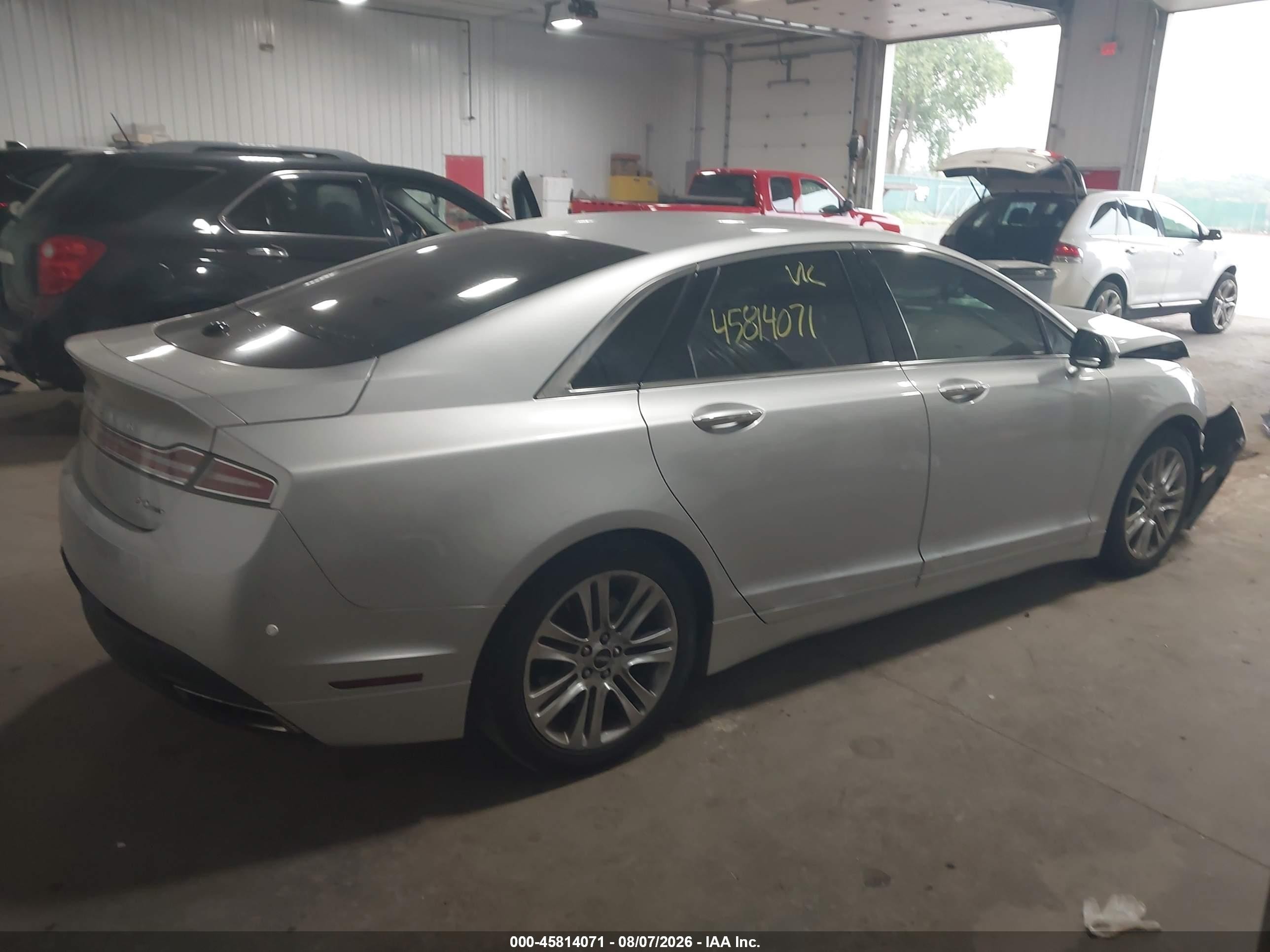 2015 Lincoln Mkz   Серебряный vin: 3LN6L2G9XFR619243
