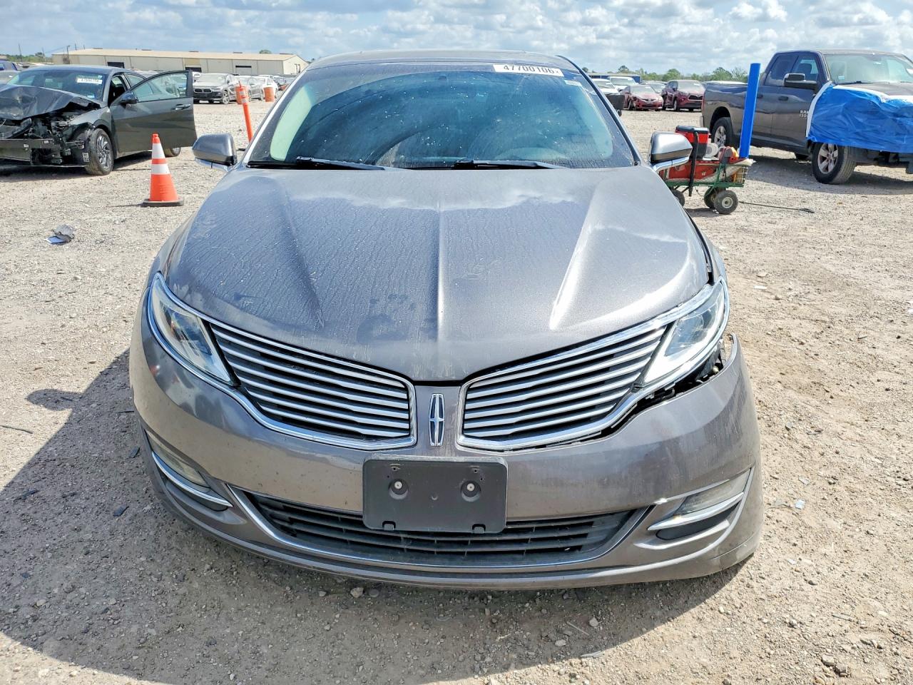 2014 Lincoln Mkz Gray vin: 3LN6L2GK0ER812664