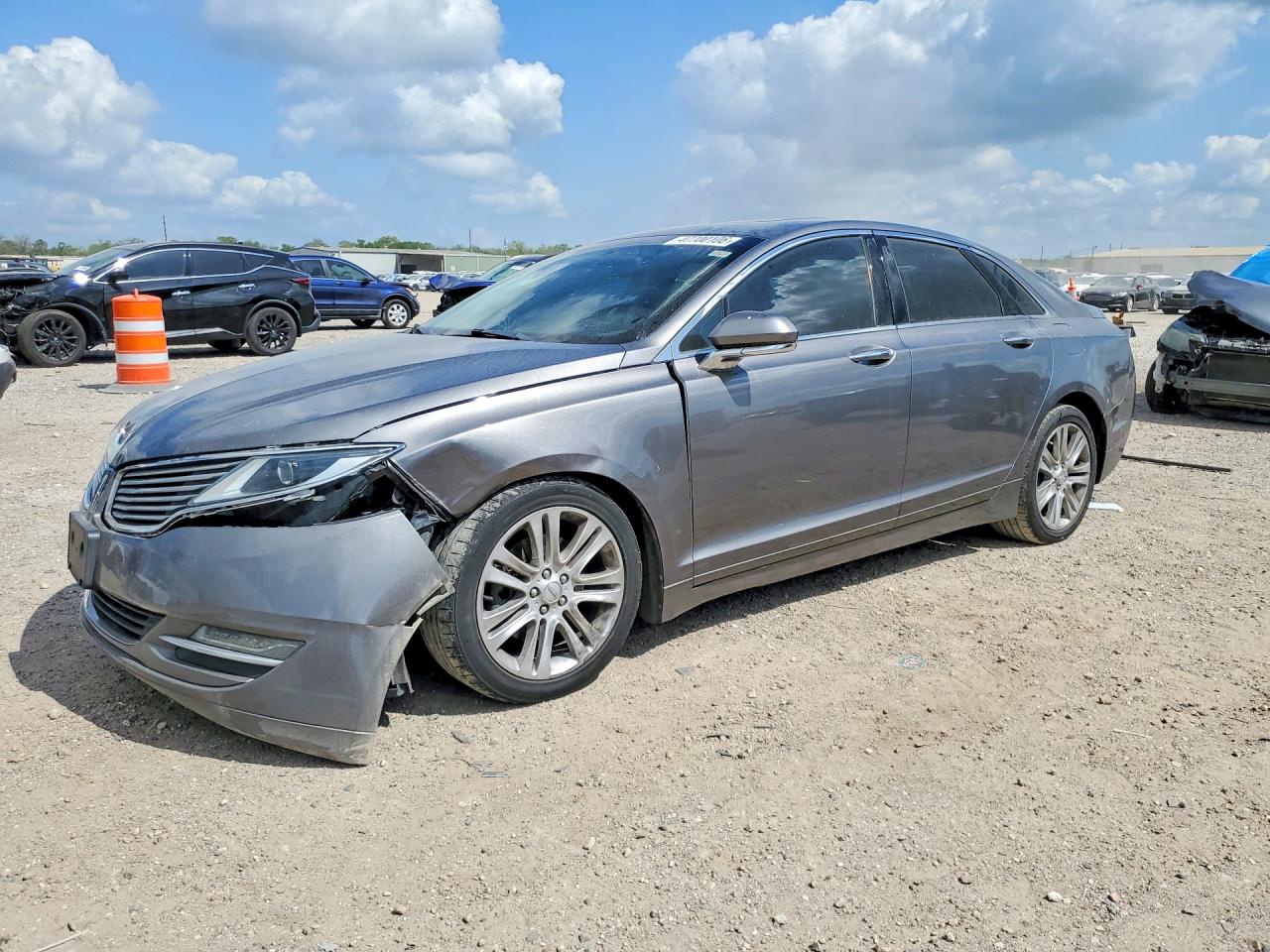2014 Lincoln Mkz Gray vin: 3LN6L2GK0ER812664