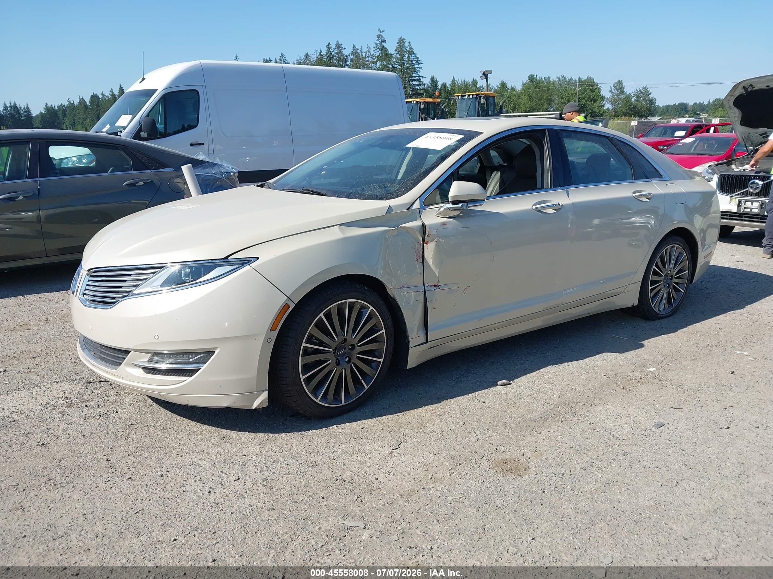 2014 Lincoln Mkz   Beige vin: 3LN6L2GK0ER815208